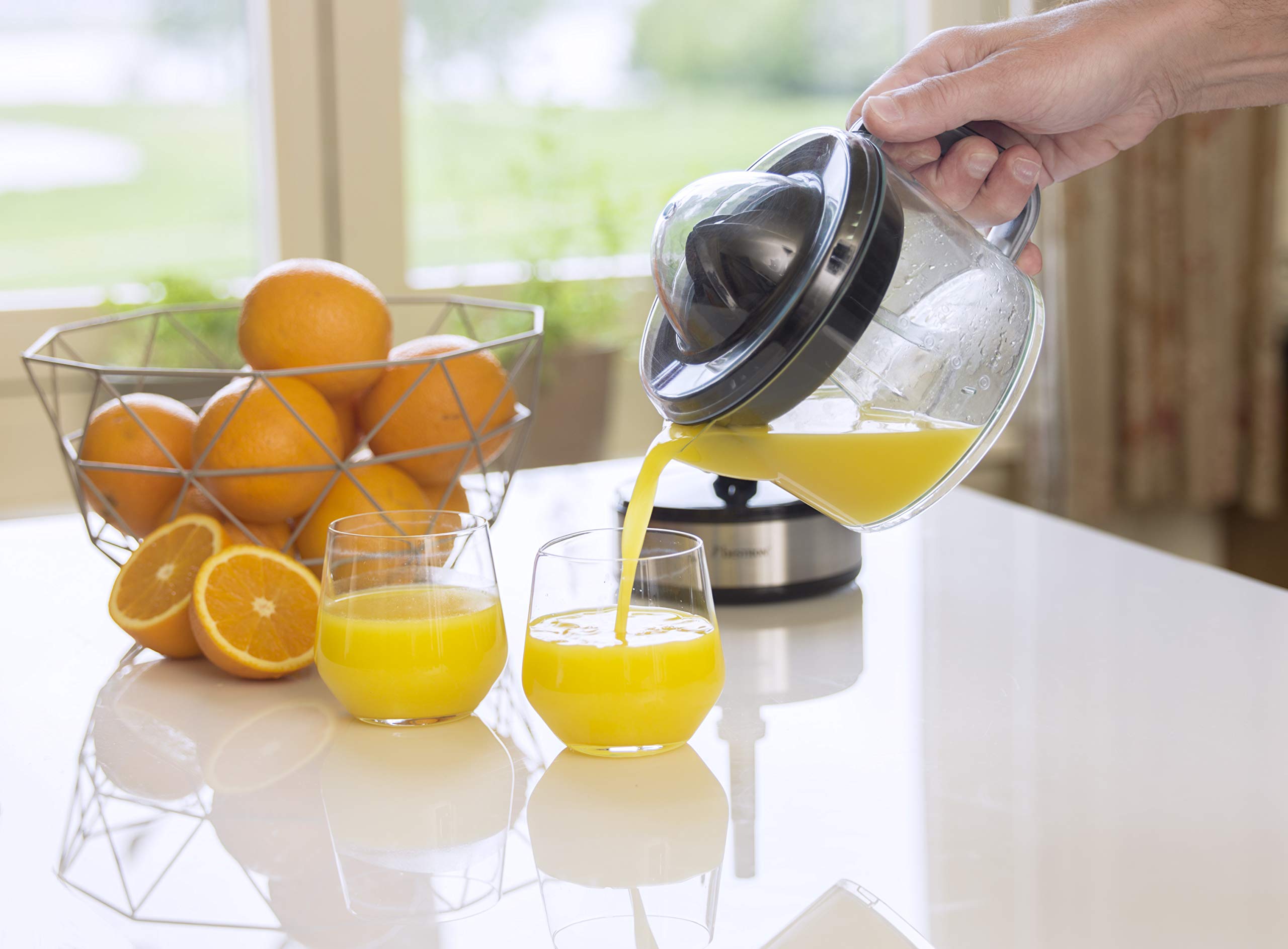 Bestron Wyciskarka do Cytrusów, Srebrny, 0,7 L