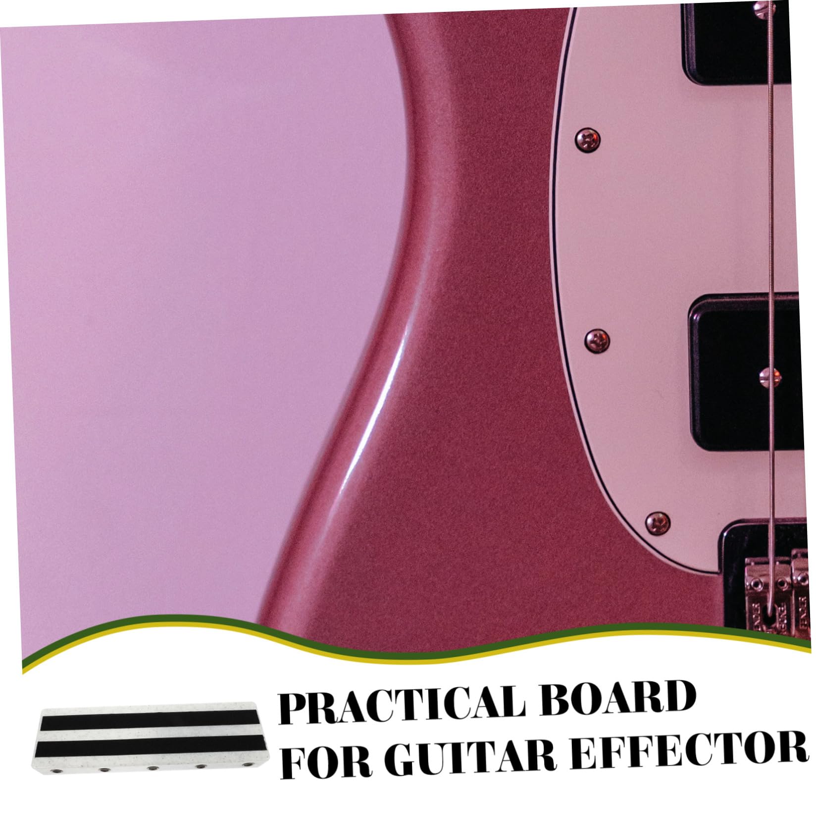 UPKOCH Pedalera de Efectos para Uso Práctico Diseño Confiable y Material Pe Seguro para Guitarra Eléctrica en Escenarios y Estudio