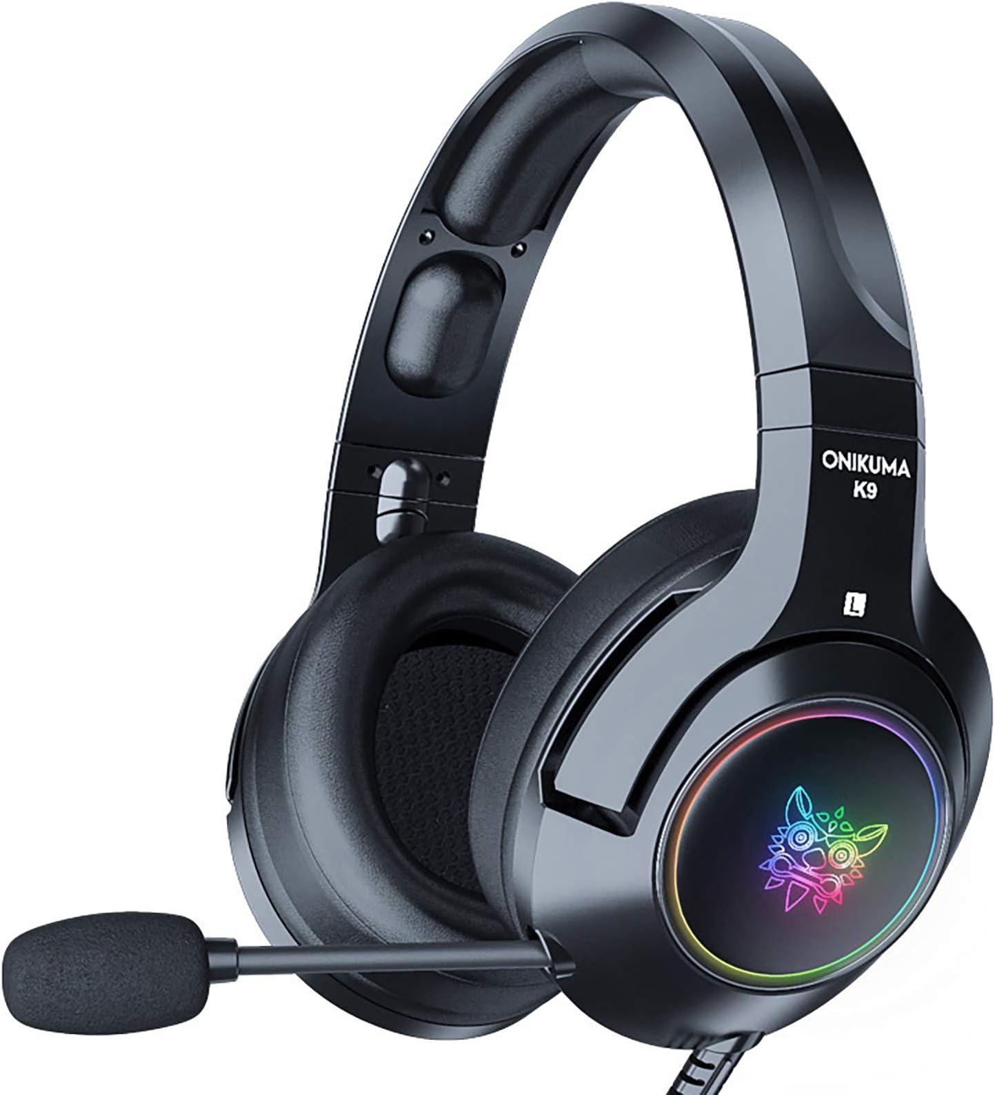 TENKY K9 Black Demon Version Gaming Headphones With Mic RGB Bright for Mobile Phone Computer Noise Reduction