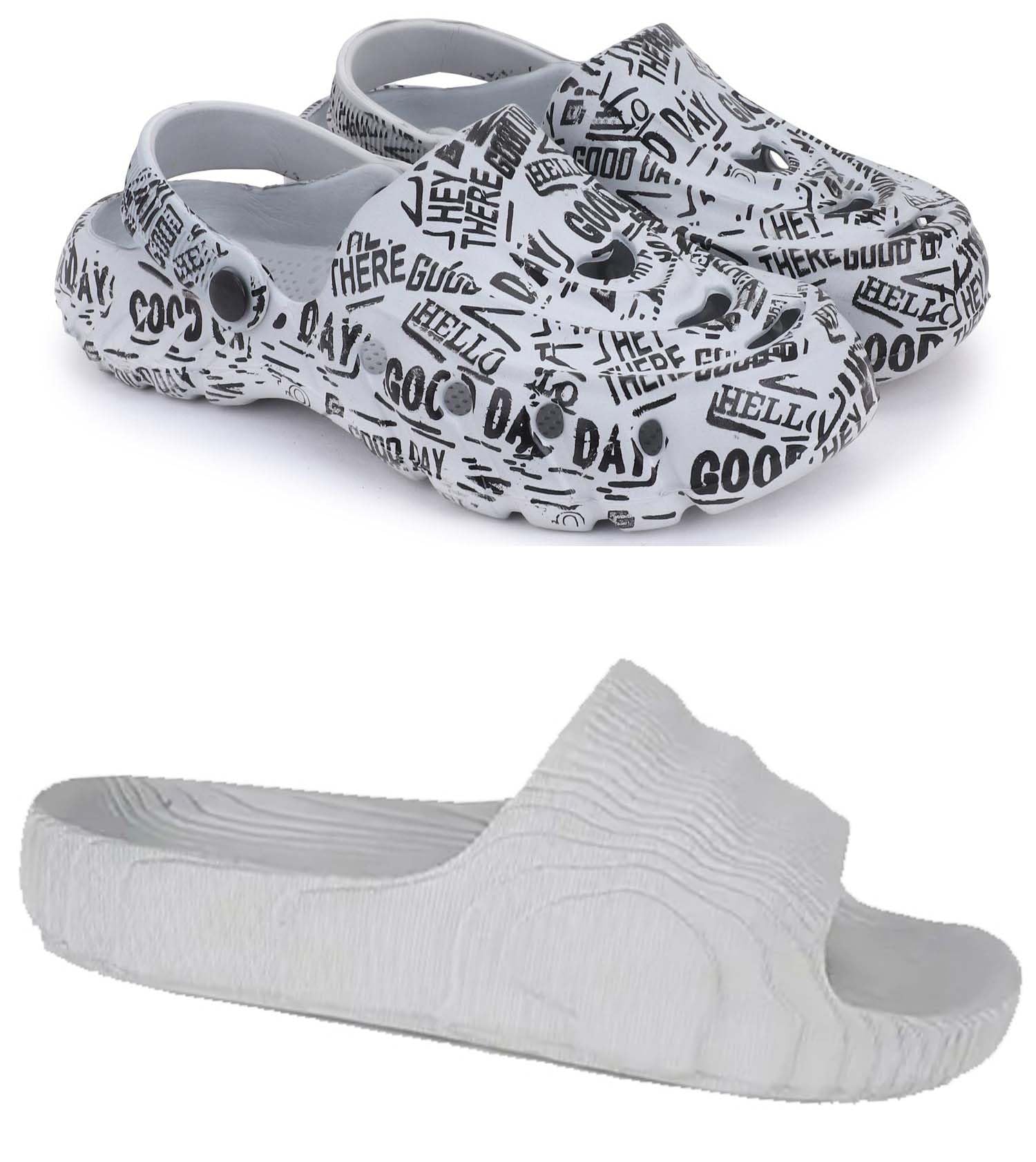 pampy angel Combo Pack of 2 Slipper/Flip Flops/Slides/Clogs/Sandals for Men (Cl-Guday Vs Addi)-picture-12