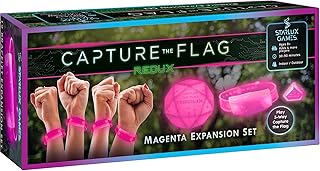 Starlux Games Capture The Flag Redux: Magenta 3-Team Expansion | Add 4 Players & 1 Extra Team | Glow in The Dark Games | Light Up Sports Toys for Kids and Teens | Outdoor Gifts for Girls 8-12