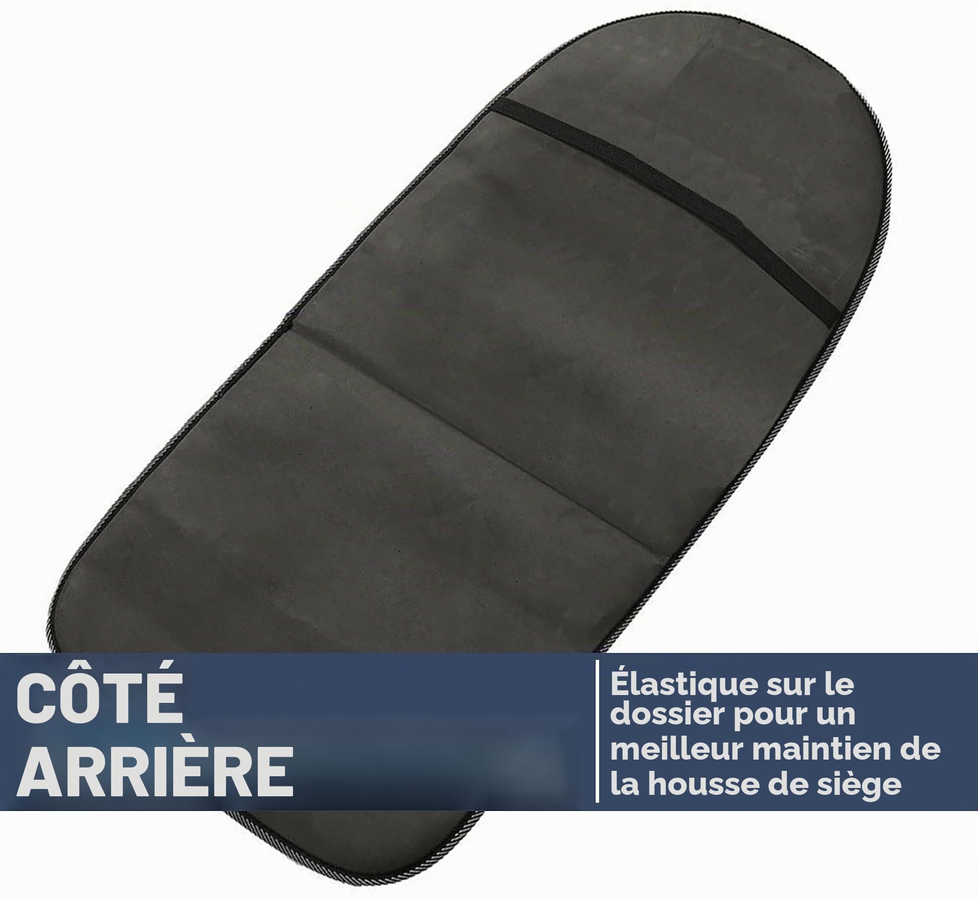 Auto Accessori Lupex Paire de dossiers universels, matériau polyester, ensemble de housses de siège avant, kit de 2 pièces avec 92 balles de massage, pour sièges de voiture, fourgon, autobus, camion