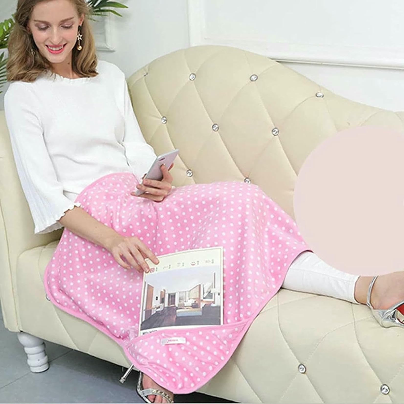 Couverture anti-radiation pour travailler sur canapé pendant la grossesse