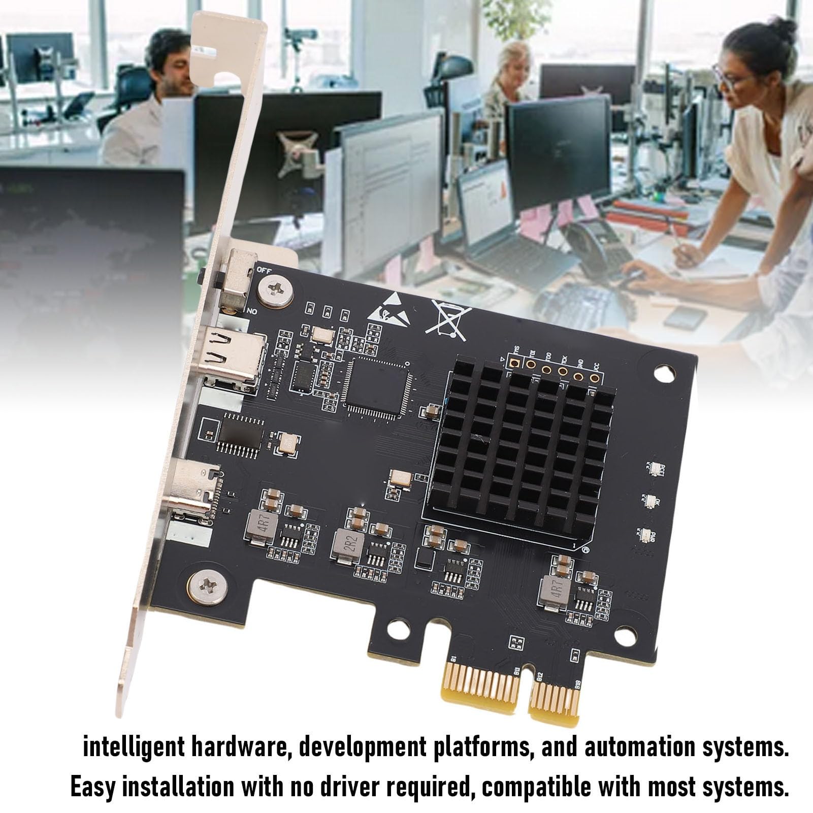 Jiawu Scheda di Accesso Diretto alla Memoria con connettività Tastiera e Mouse per Supporto Multidispositivo, Ideale per Laboratori di Sviluppo e Workstation