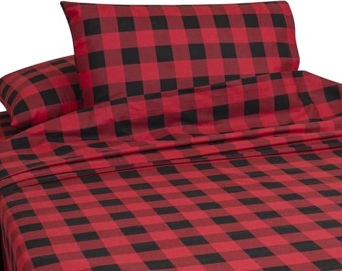 Miniatura 4 de Bliss Casa Juego de sábanas de franela de 4 piezas, 100% algodón, tamaño Queen, bolsillos profundos de alto GSM, juego de sábanas de franela cálida