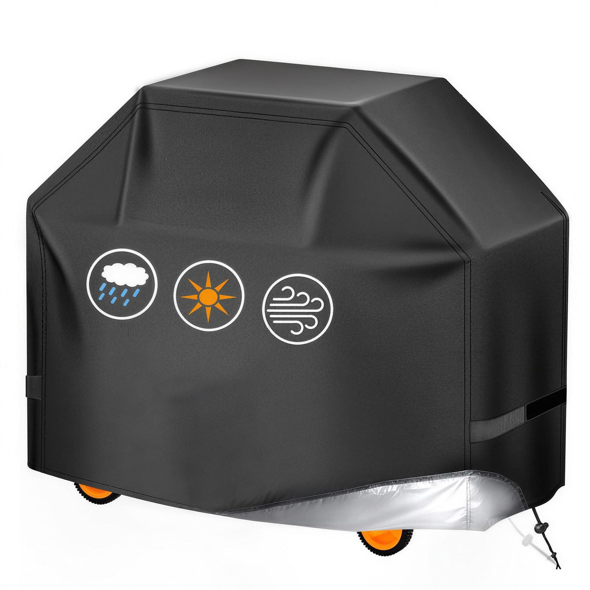 ZORQ BBQ Grill Cover for Enders Kansas 3 SIK Profi Turbo 2015-2020, Outdoor Grill Cover Windproof BBQ Protection Cover with Adjustable Straps for Outdoor Barbecue Gas Charcoal