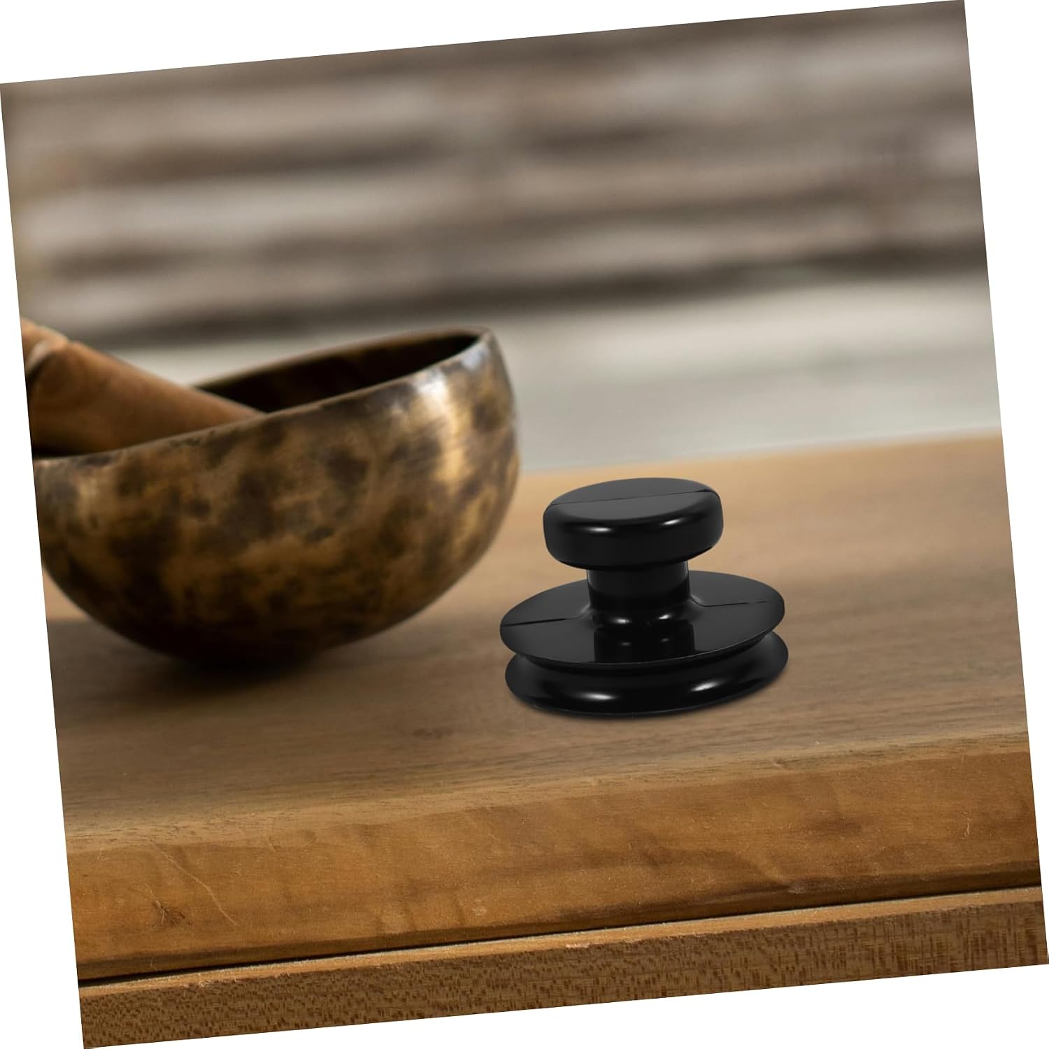 3pcs Suction Handle for Rubber Sound Bowl Lightweight Strong Absorption for Buddhist Sound Therapy Compact Design for Easy Storage