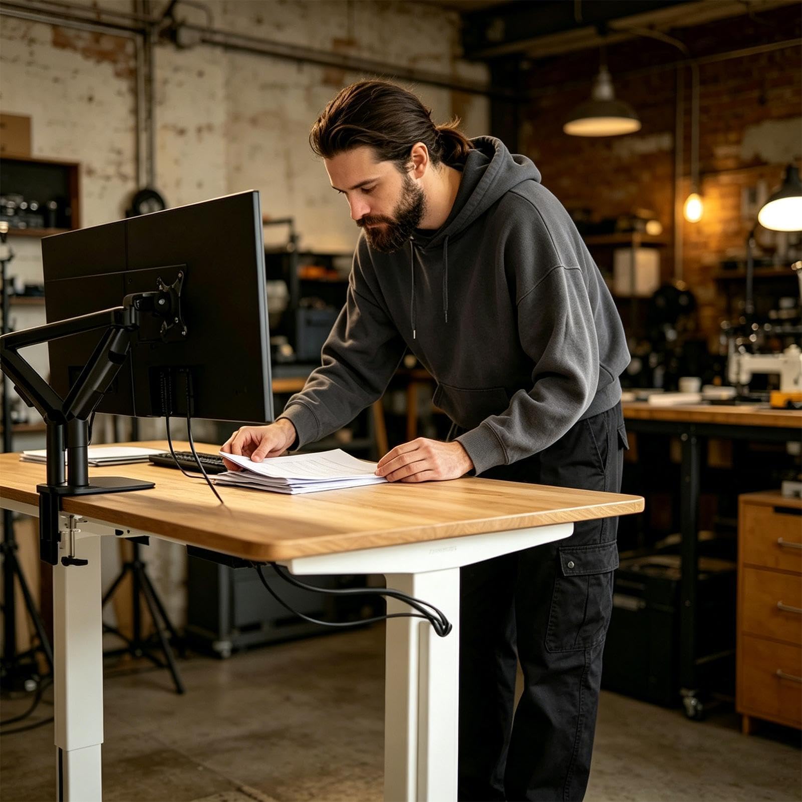 Canaleta Para Cables,Magnético Vertical Sin Taladro 37,8 Cm Bajo Escritorio,Organizador de Cables para Escritorio | Para Dormitorio Sala De Estudio Hogar Apartamento Residencia Universitaria Oficina