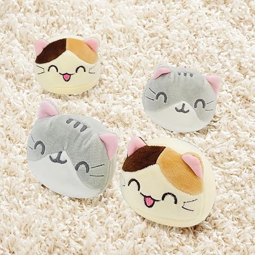 Miniatura 4 de Nenalayo Lindo gatito - Almohada decorativa de peluche con diseño de pudín para cama o sofá juguete creativo regalos para adolescentes y niñas