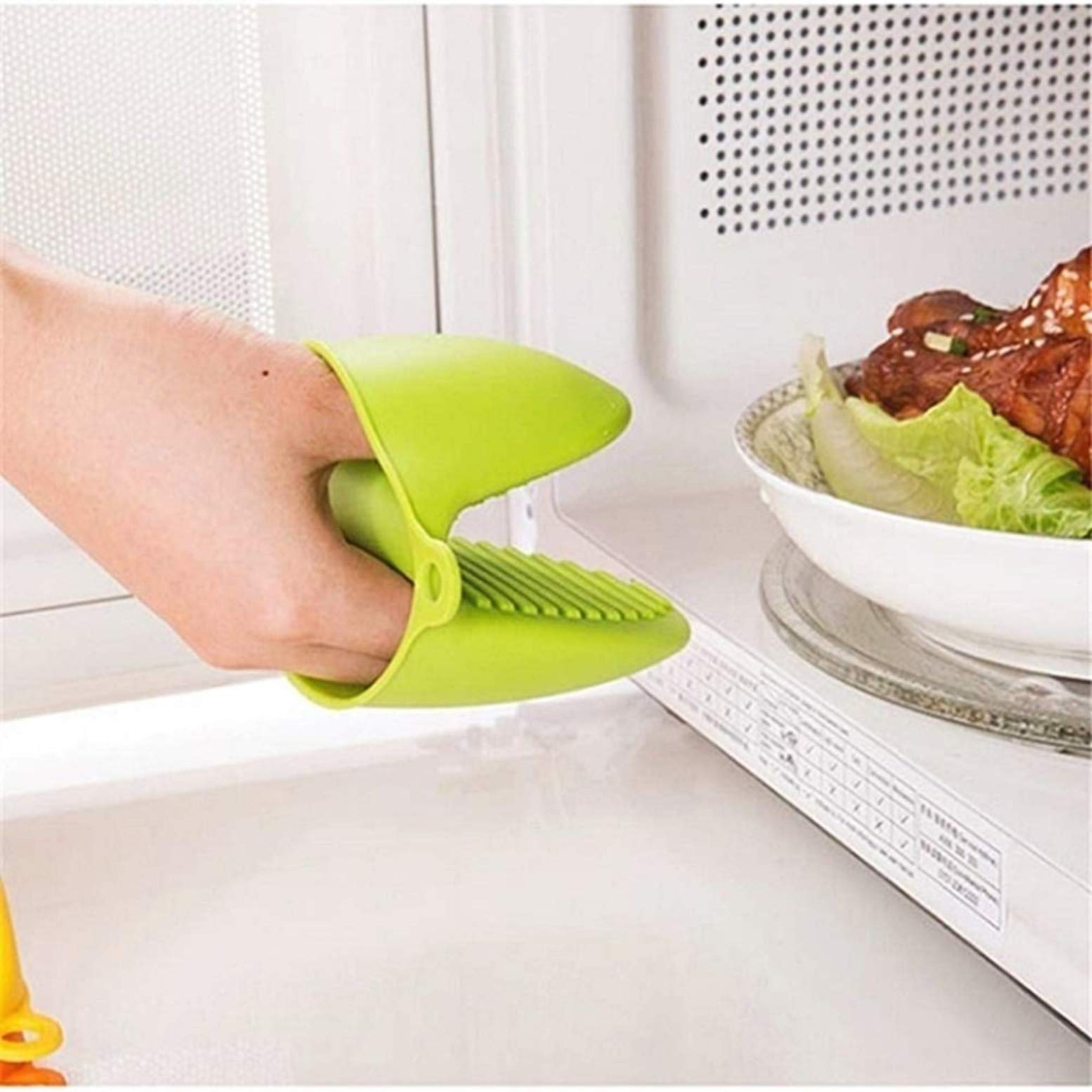 Set Di 2 Presine Da Forno Anti-calore Con Tasca - Girasole Giallo 20.5x20.5cm | Per Microonde E Cucina - Foto 14