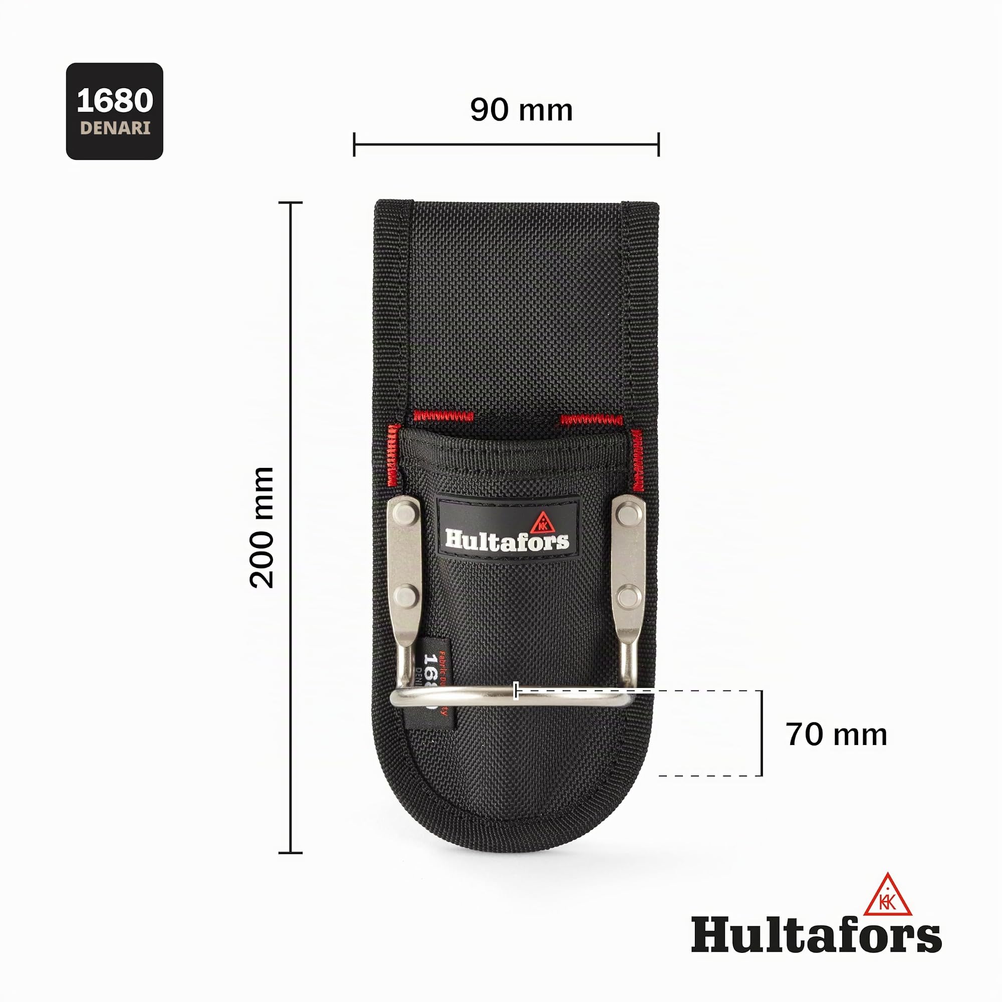 Martello elettrico da 550 g con supporto per cintura di Hultafors I Made in Sweden I Martello da carpentiere in acciaio ottimizzato per la rimozione di clip per cavi e chiodi e robusto supporto per