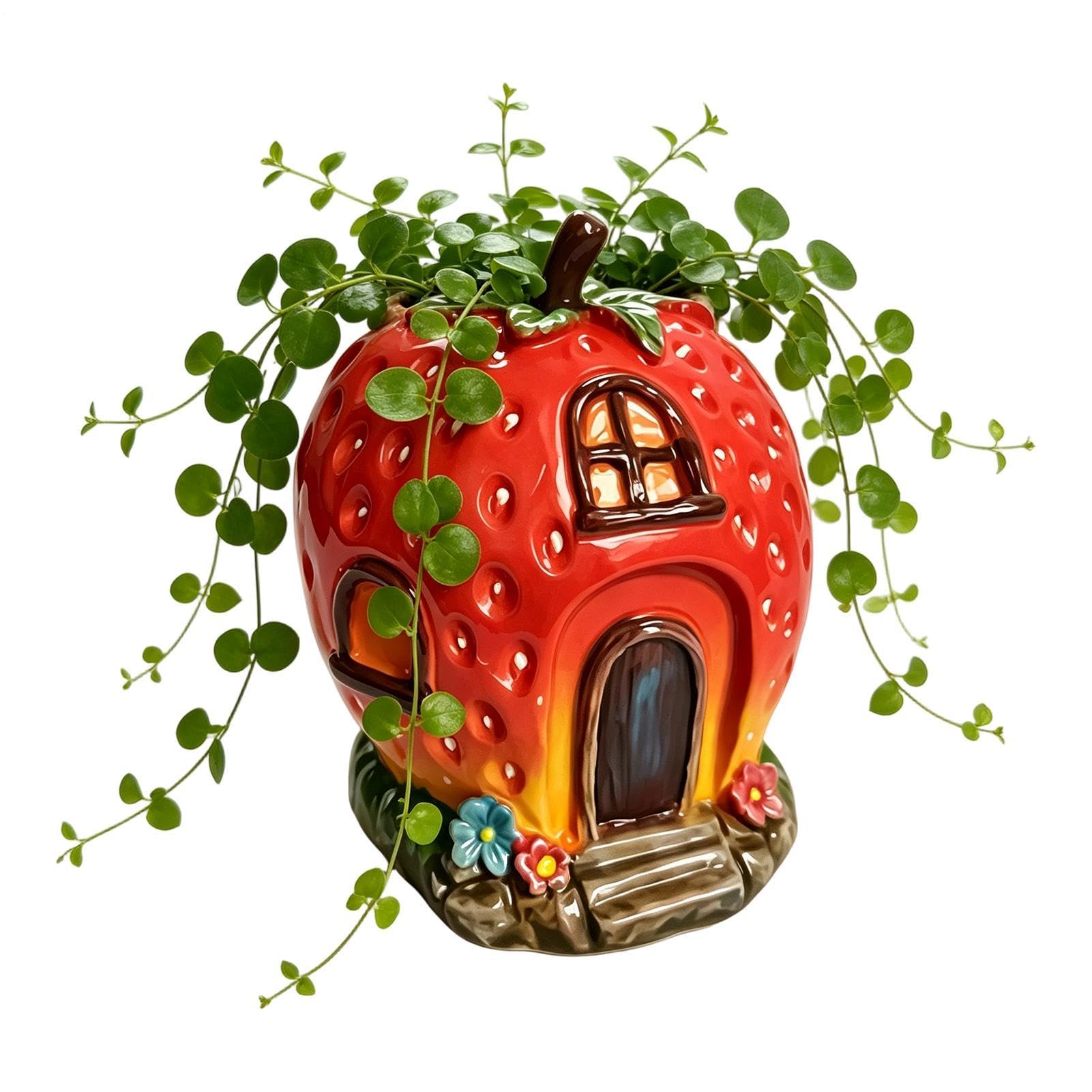 Jarrones de fresa decorativos para dar vida a tu terraza o balcón