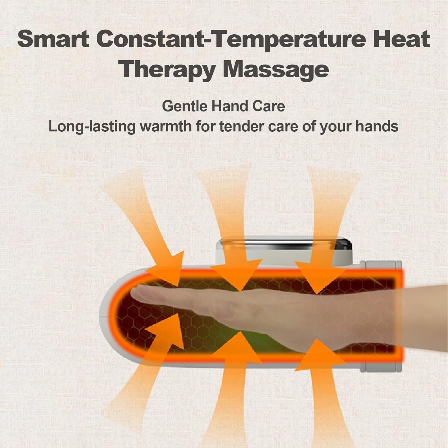 Handmassagegerät Mit Wärme Und Kompression, Elektrisches Shiatsu-Handgelenk-/Finger-/Handflächenmassagegerät, 3 Modi Und 5 Intensitätsstufen, Therapiehandschuh Für Gelenksteifheit Bei Arthritis