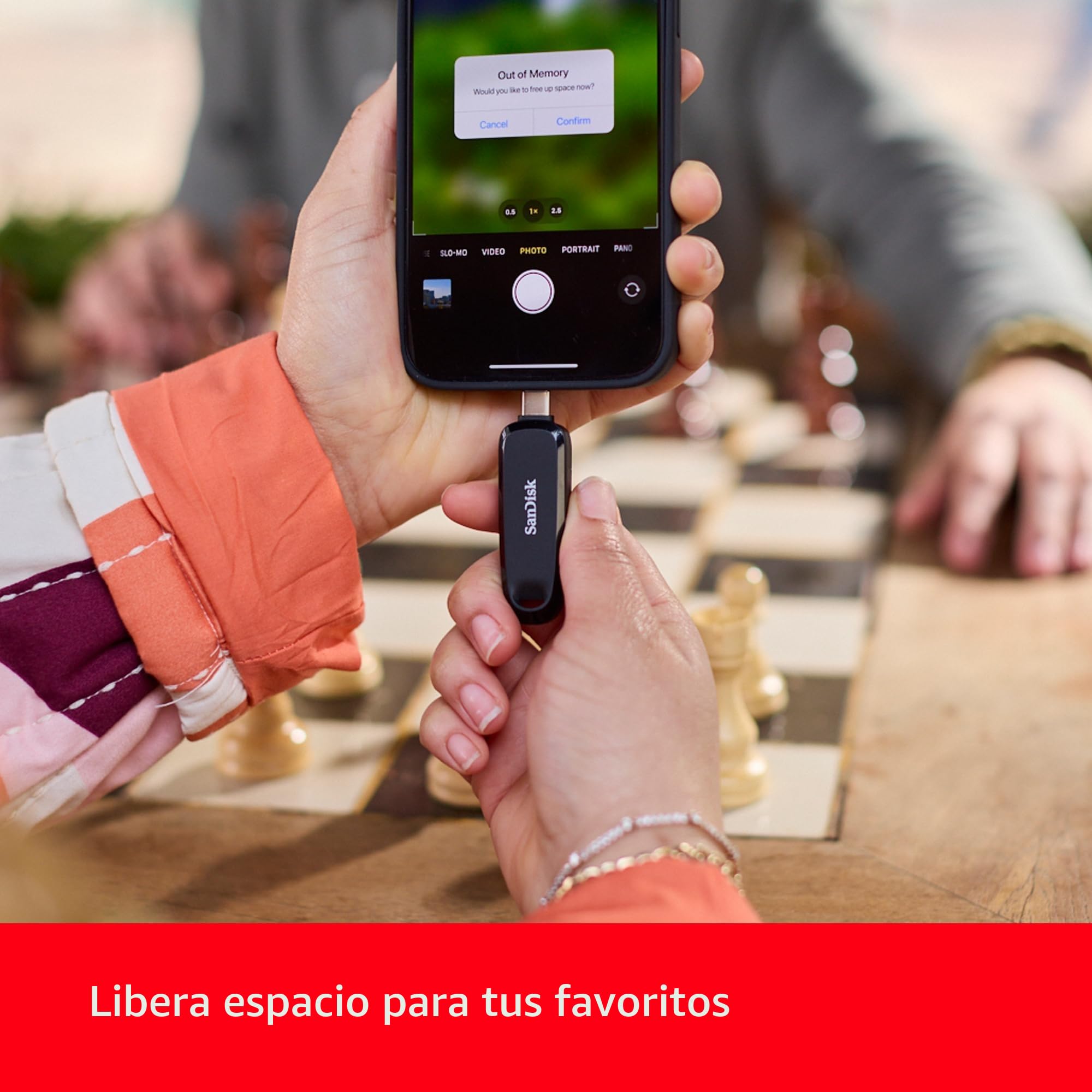 SanDisk Unidad de teléfono de 256 GB para Android, USB 2 en 1 para Smartphones, tabletas y computadoras, Unidad de Pulgar con Conectores USB Tipo C y Tipo A, SDDDC6-256G-G46