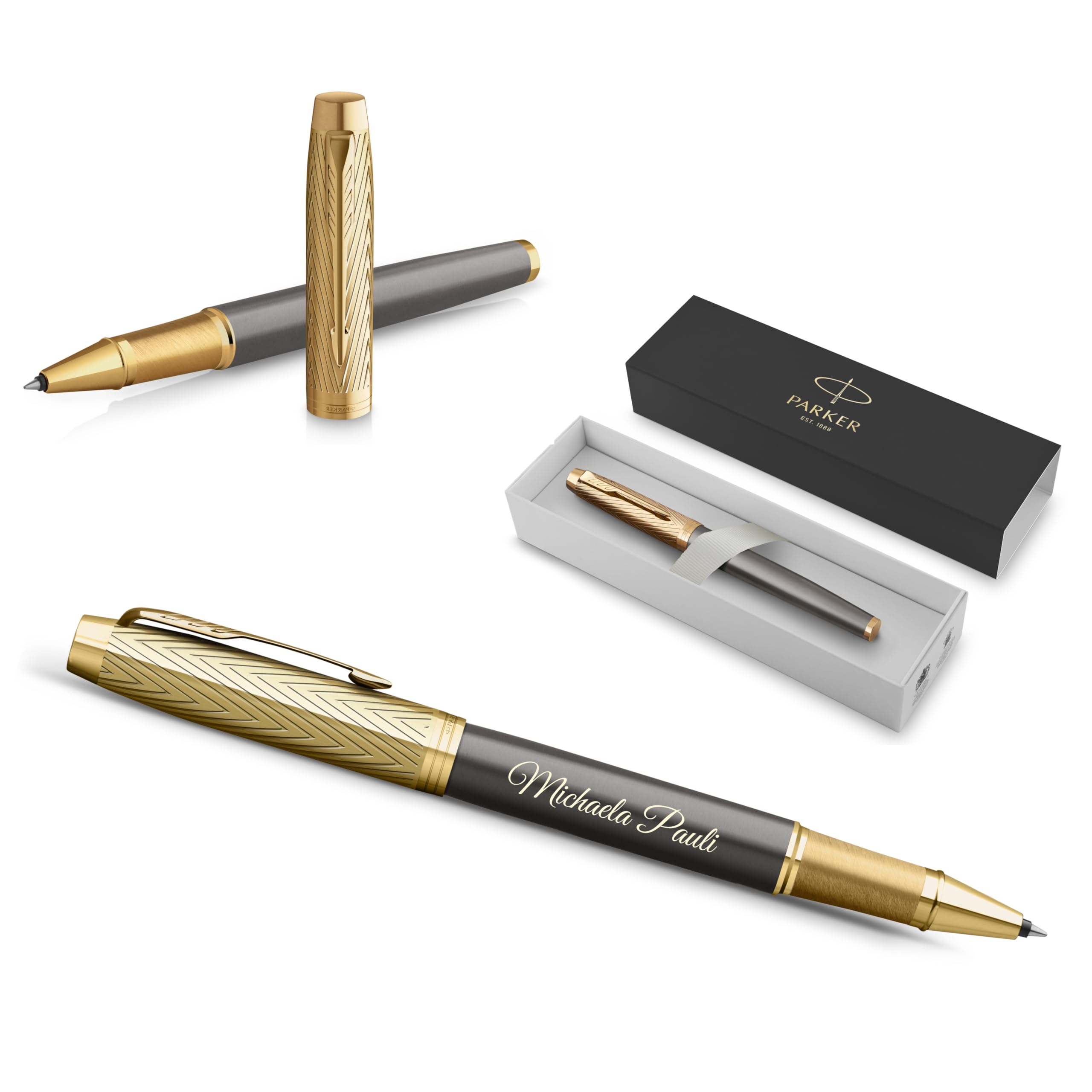 PARKER IM Pioneers GT Limited Edition Tintenroller mit Gravur | Premium Stift | Geschenkbox | personalisiertes Geschenk | Geburtstag