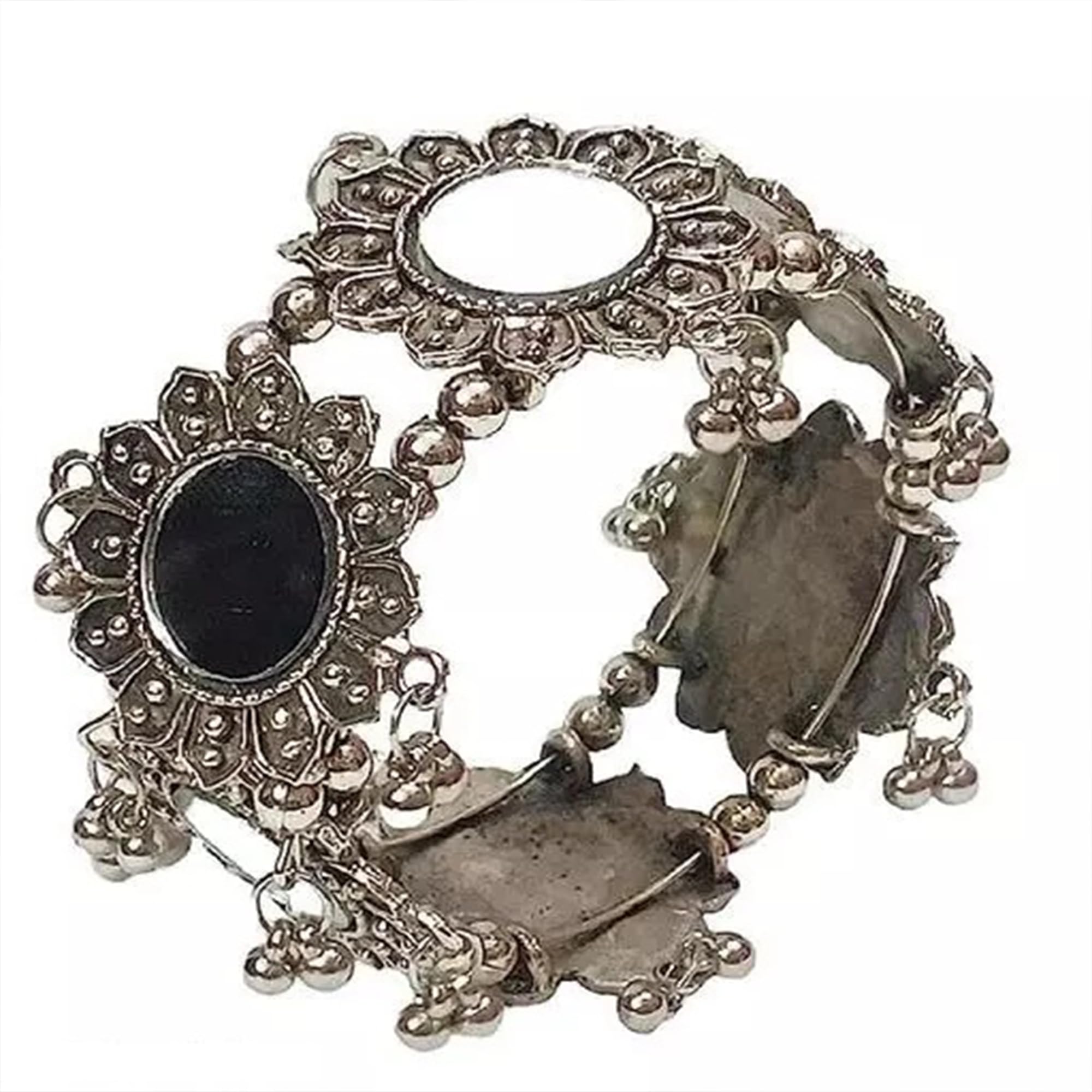 See full amazon price history chart for Navjai Jewellery Oxidised Silver Tribal Cuff Traditional Flower Design Mirror Work Cuff Kada Afghani Boho Banjara Antique Design Bangles Bracelets for Women and Girls (1Pieces) Navjai Jewellery Oxidised Silver Tribal Cuff Traditional Flower Design Mirror Work Cuff Kada Afghani Boho Banjara Antique Design Bangles Bracelets for Women and Girls (1Pieces) (B0C96H7R9Y) Amazon Price History, Amazon Price Tracker