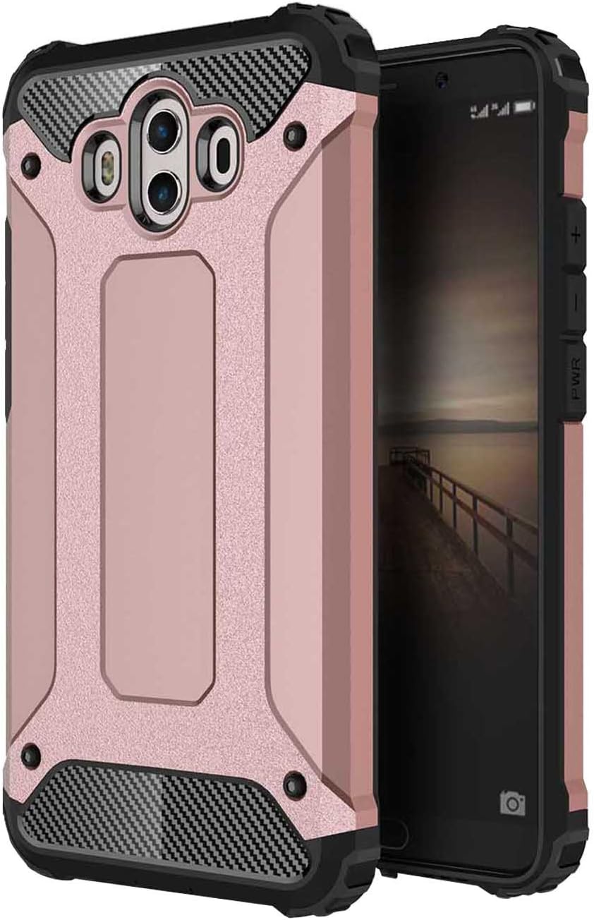 Huawei Mate 10 PRO CASE, Mate 10 PRO CASE, Torryka Anti Drop Protection Sleek Slim FIT Anti-Scratch Dual Layer Shockproof Armor Cover for Huawei MATE10 PRO - Rose Gold