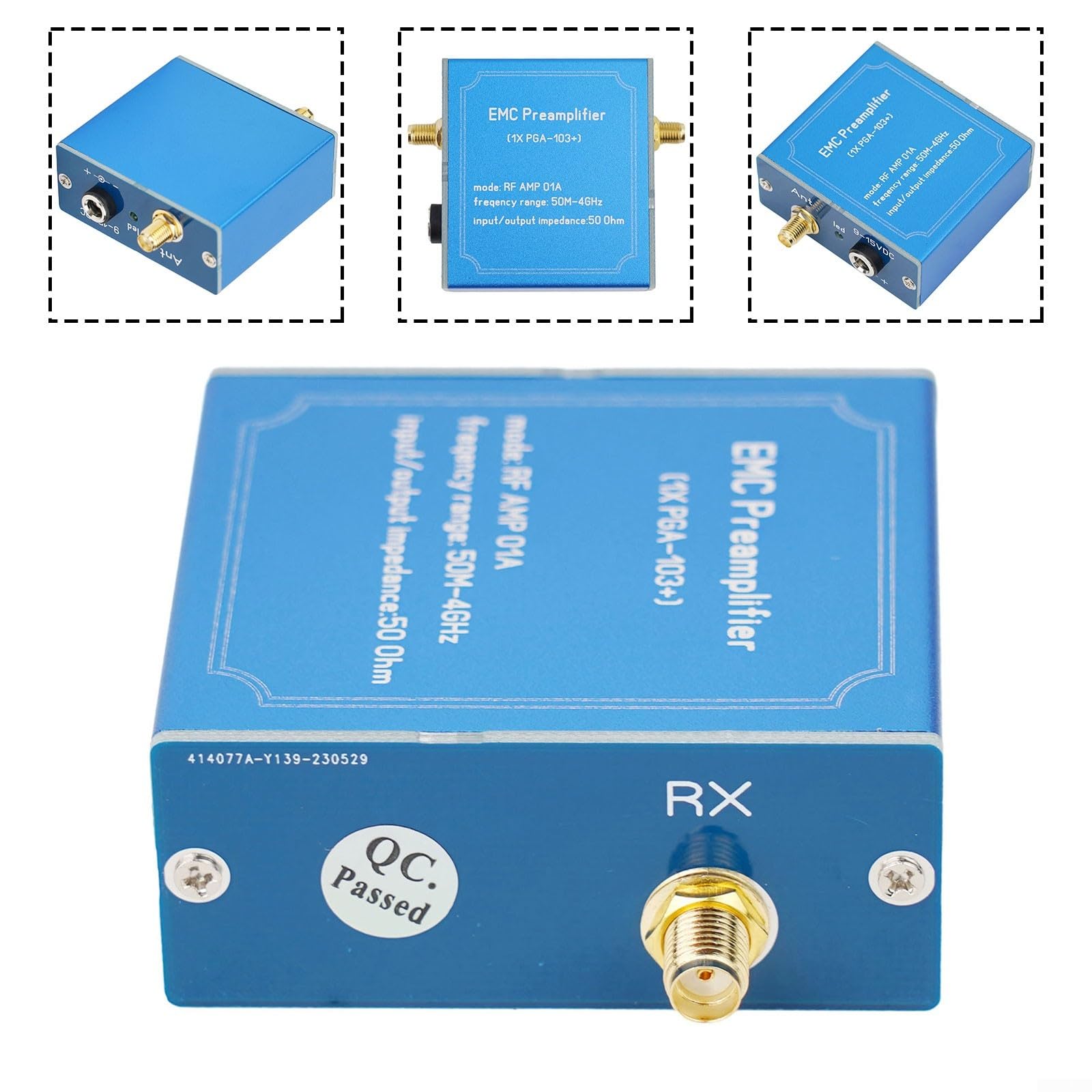 SPORTARC EMC Préampli Filtrage avancé du bruit 50M 4GHz LNA PGA103+ Sonde de magnétique EMC pour EMI