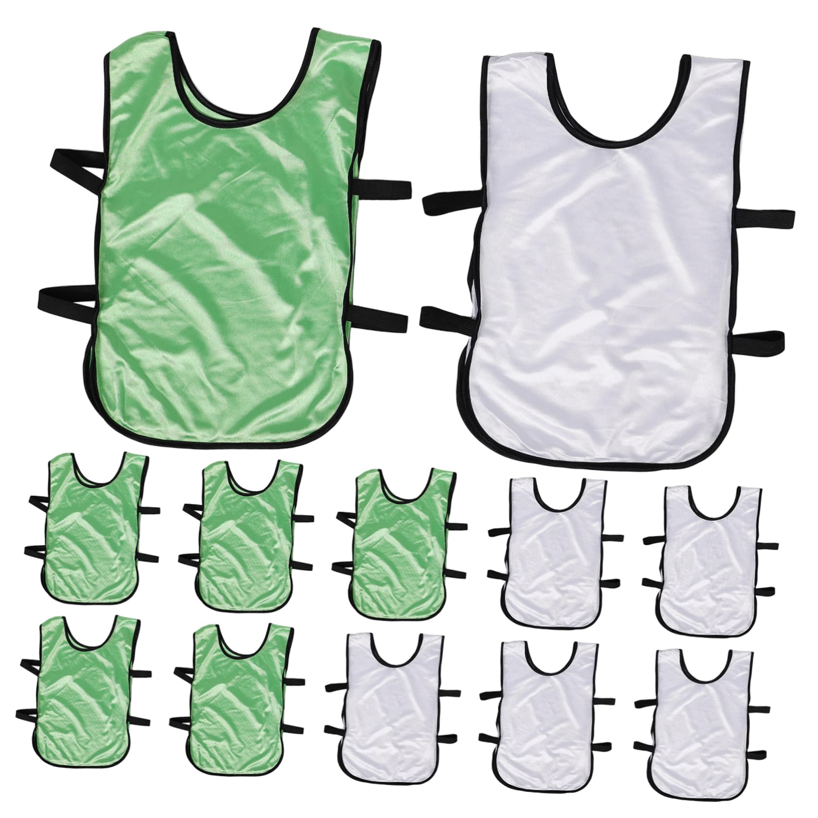 POPETPOP 12pcs Mesh Football Practice Vests for Adults Breathable and Comfortable Pinnies for Soccer and Basketball Training Stylish Team Uniforms Fluorescent