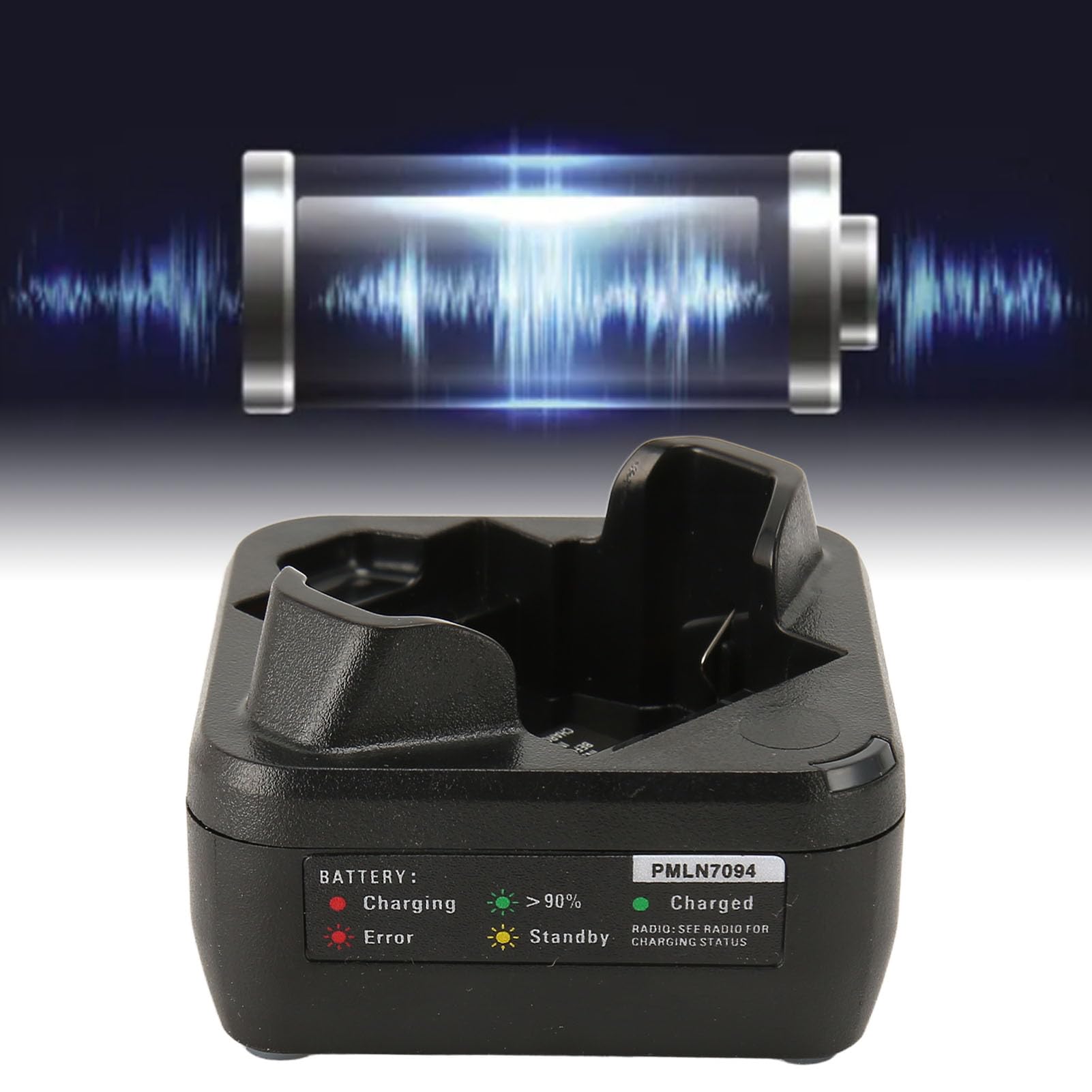 Base di Ricarica per Walkie Talkie, Stazione di Ricarica Radio Bidirezionale per Walkie Talkie SL300 SL300e SL3500e SL1600 SL2600 TLK100 SL1M, per Caricabatterie PMLN7109A PMLN7109