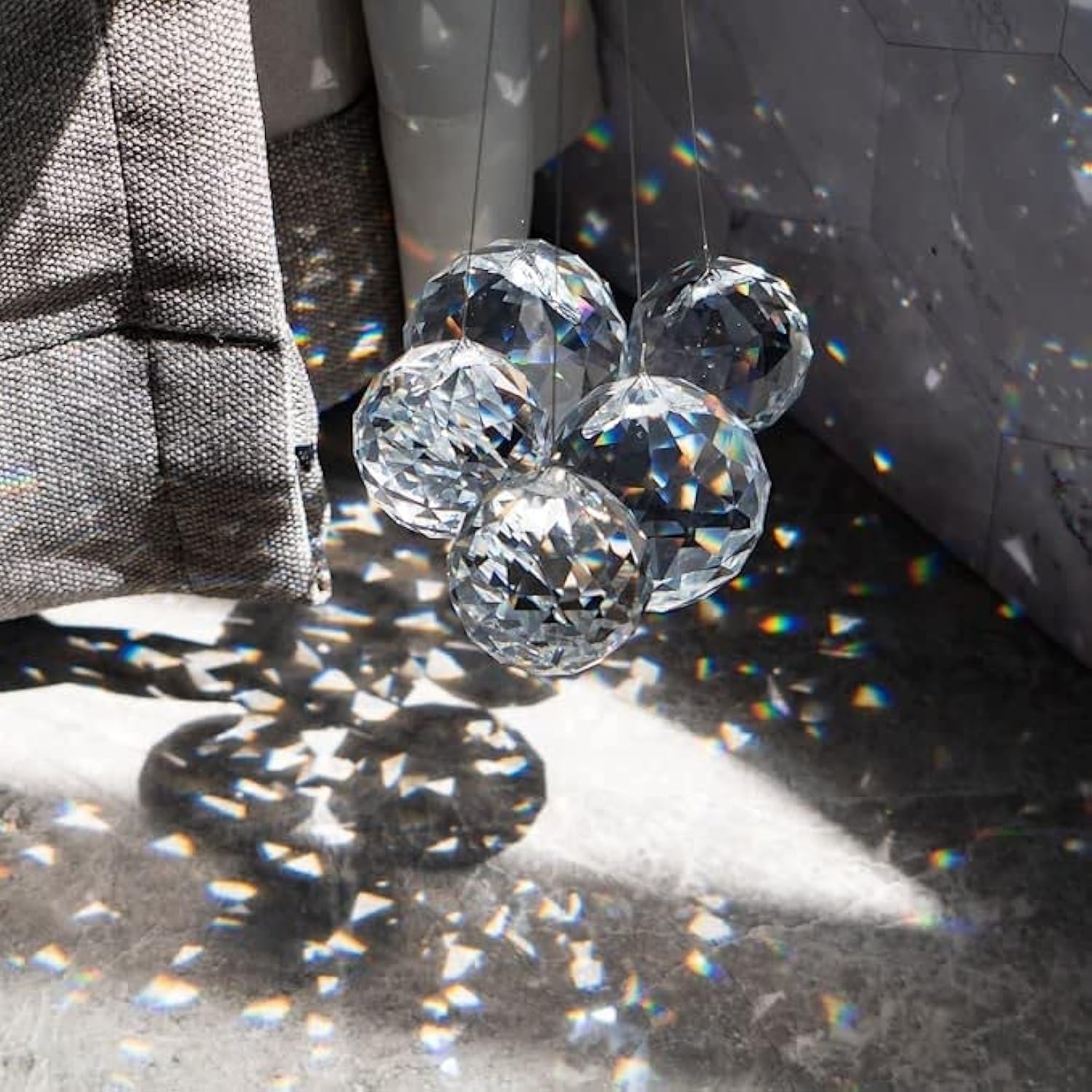 30/40mm Clear Crystal Ball Figurine Glass Photography Ball Magic Ball Fengshui fermacarte decorazioni per la casa tavolo ornamento regali per bambini  15