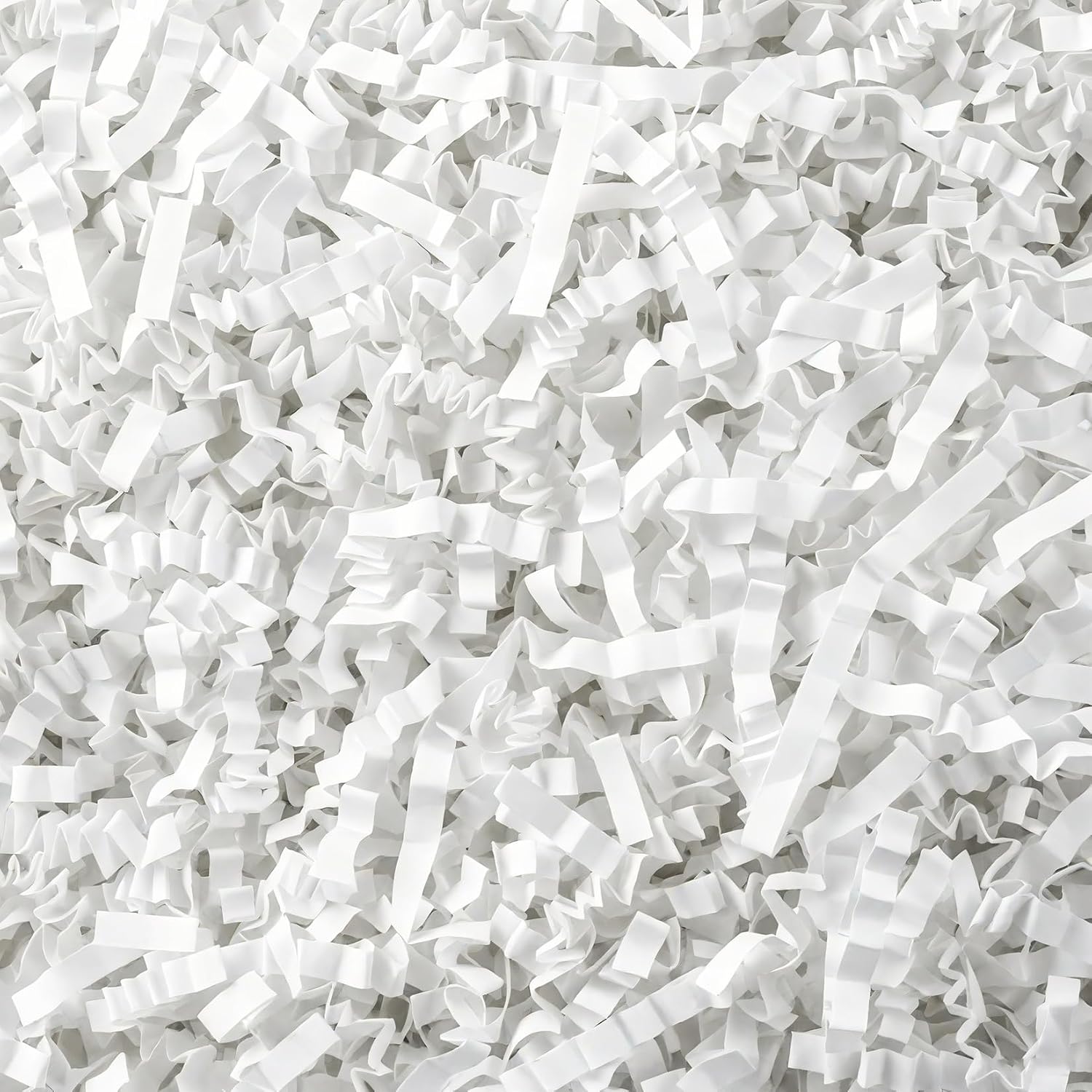 5OZ Crinkle Paper Filler - Easter Grass Basket Filler White Crinkle Cut Paper Shred Filler for Gift Baskets for Christmas Wedding Birthday Bridesmaid Gifts, Packing Cushion Stuffing for Craft