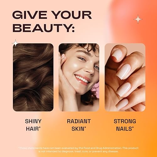 Miniatura 3 de Suplemento para piel, cabello y uñas con Ca AKG  MSM  Ácido hialurónico  Biotina  Vitamina C y vitamina D3 K2  Apoya la piel radiante, promueve el