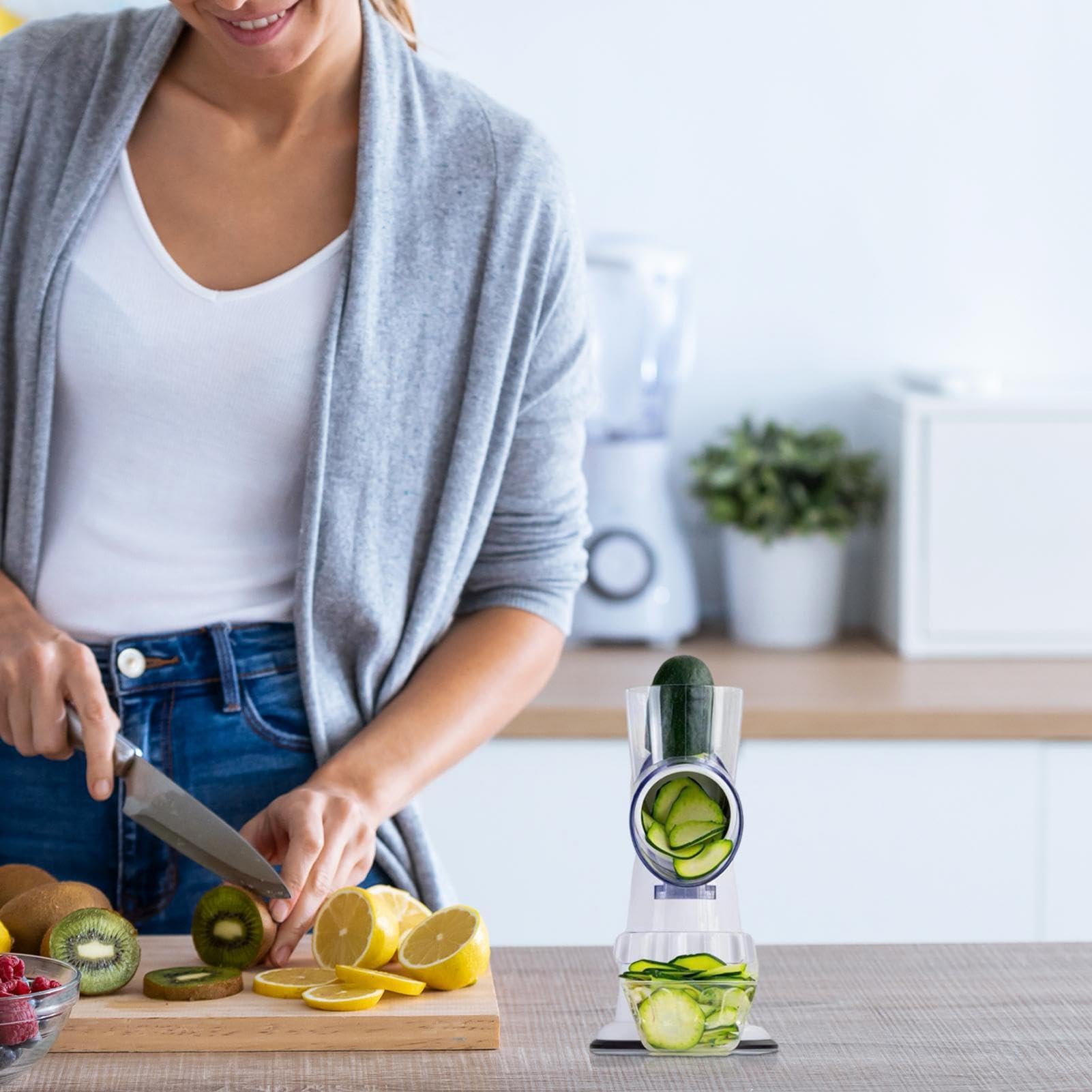 Procesador de alimentos con manivela, rallador de queso giratorio | Trituradora de verduras de cocina con manivela - Suministros de cocina Rallador de alimentos para peras, tomates, patatas,