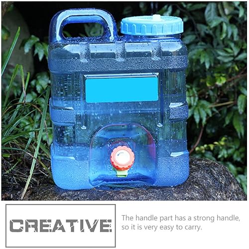 Miniatura 6 de Didiseaon Jarra de agua para campamento botella de agua deportiva de un galón, contenedor de almacenamiento de agua para camping, dispensador de