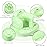 Mink Inflatable Baby Seat for Babies 3+ Months,Infant Floor Seats for Sitting Up,Portable Blow Up Baby Chair with Built in Air Pump, Ideal for Sitting Up and Learning to Play (Grass Green)