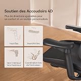SIHOO Doro C300 Ergonomic Office Chair with Ultra Soft 3D Armrests, Dynamic Lumbar Support for Home Office, Adjustable Backrest Desk Chair (Black) - 8