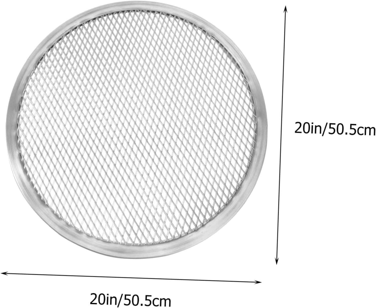 Mikinona Aluminum Pizza Baking Pan Net Thicken Pizza Screen for Easy Airflow Non-stick and Scratch Resistant for Oven and Freezer Use