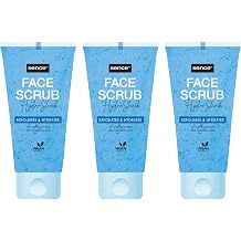 Sence Hydro Shock Gentle Care Exfoliating for the Face, Moisturising Face Care, Face Scrub with Hyaluronic Acid, Vegan Beauty Face Care, Pack of 3 3 x 150 ml