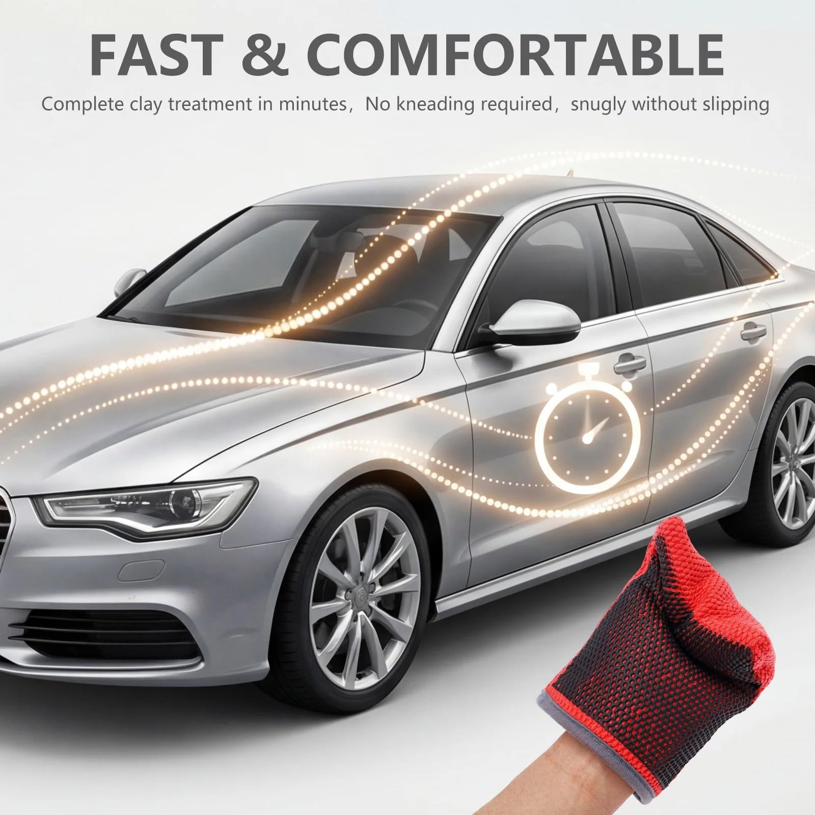 Guanto In Argilla Da 2 Pezzi for Dettagli Auto Infusi | Guanto da auto progettato for pulire ferro e superfici