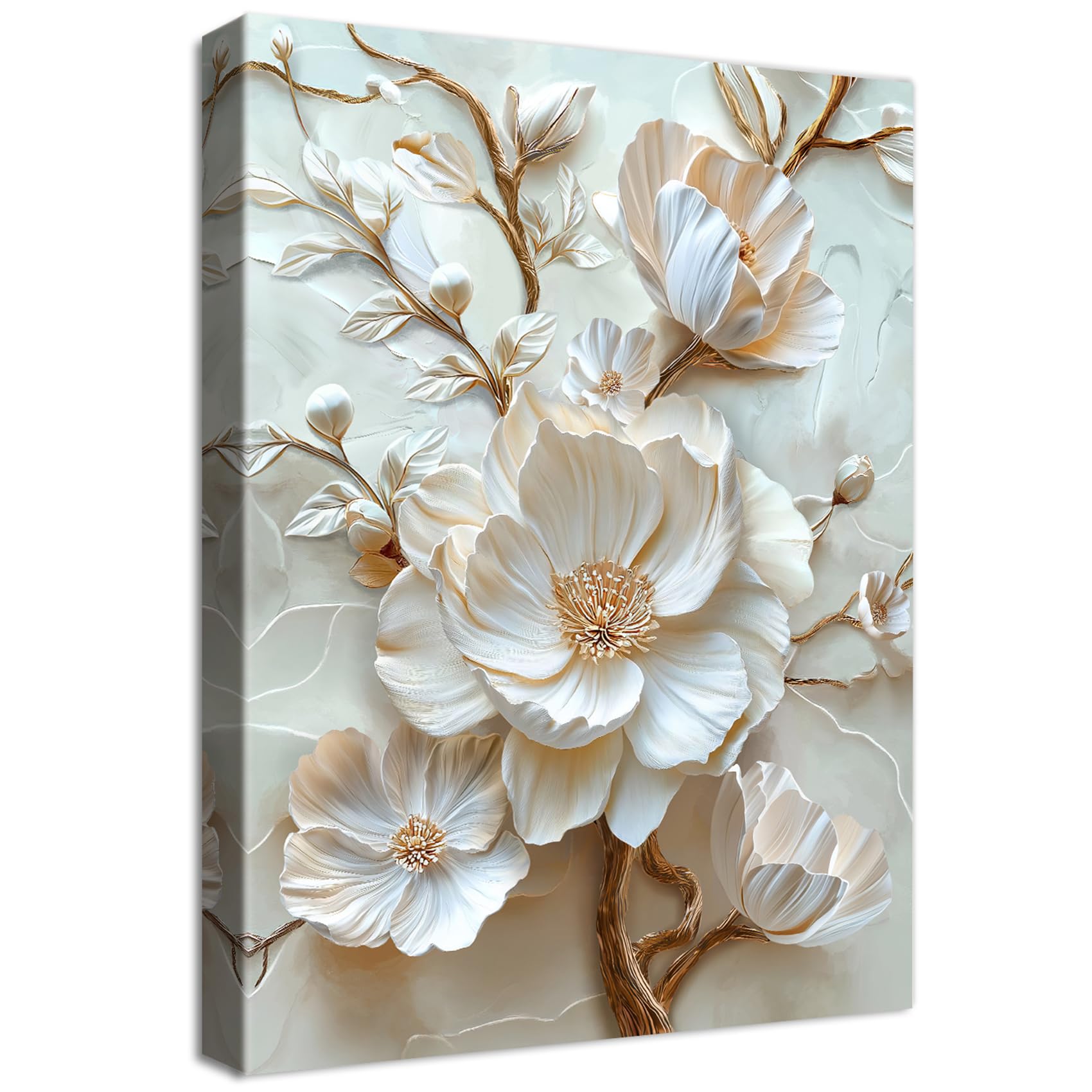 Fleur de pivoine blanche en 3D