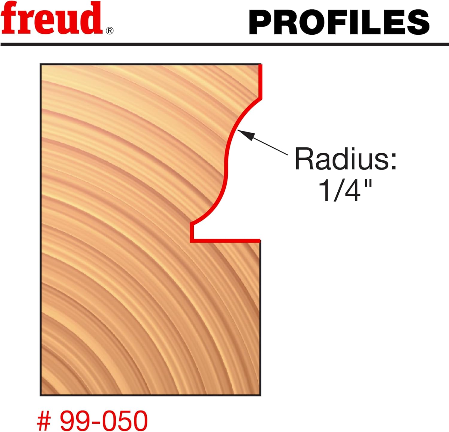 Freud 99-050: 1-1/2" (Dia.) Window Sash & Rail Bit with 1/2" Shank