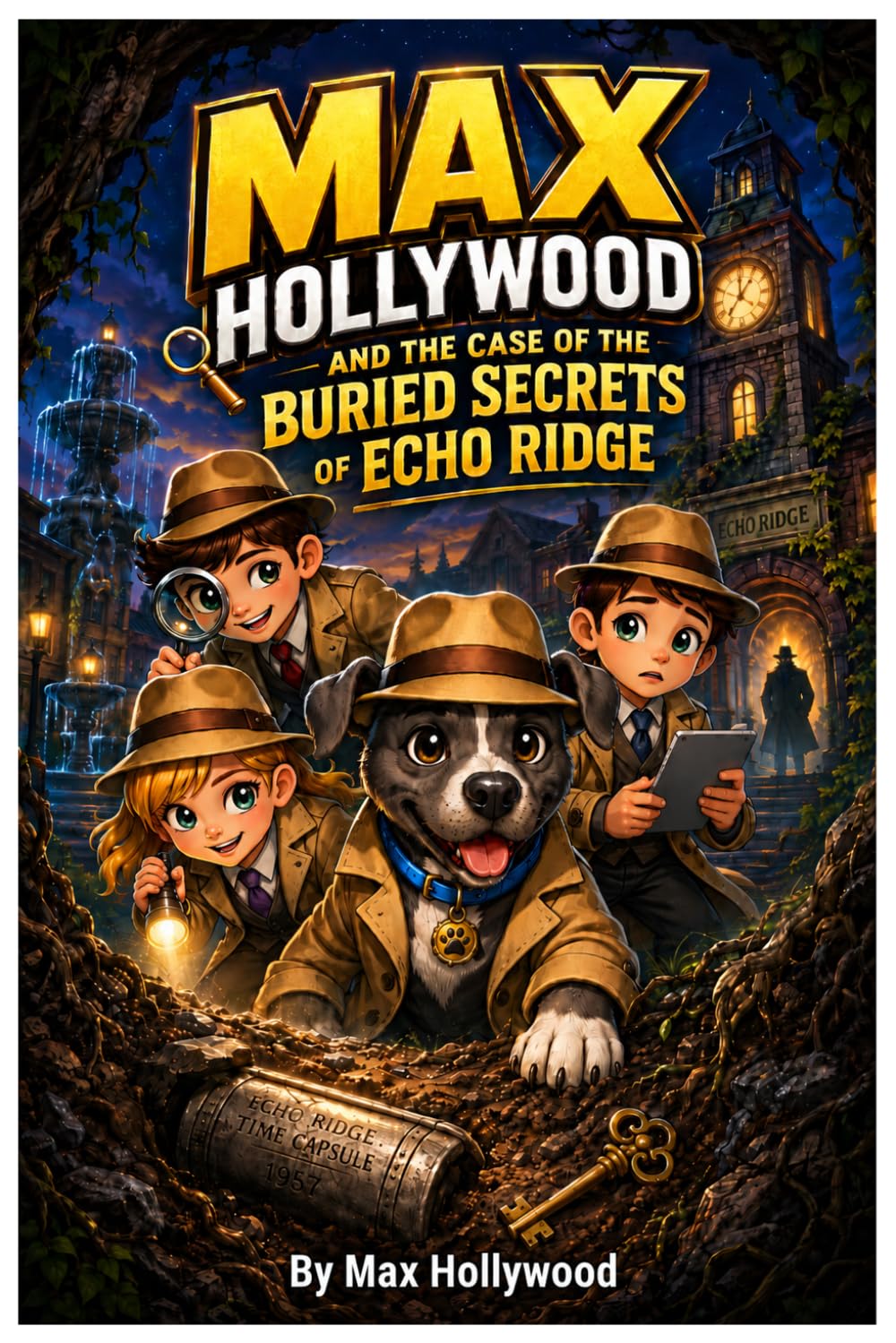 Max Hollywood and the Case of the Buried Secrets of Echo Ridge: A Middle Grade Mystery Adventure About Friendship, Courage, Secret Tunnels, and a Heroic Dog (Max Hollywood Msyteries)