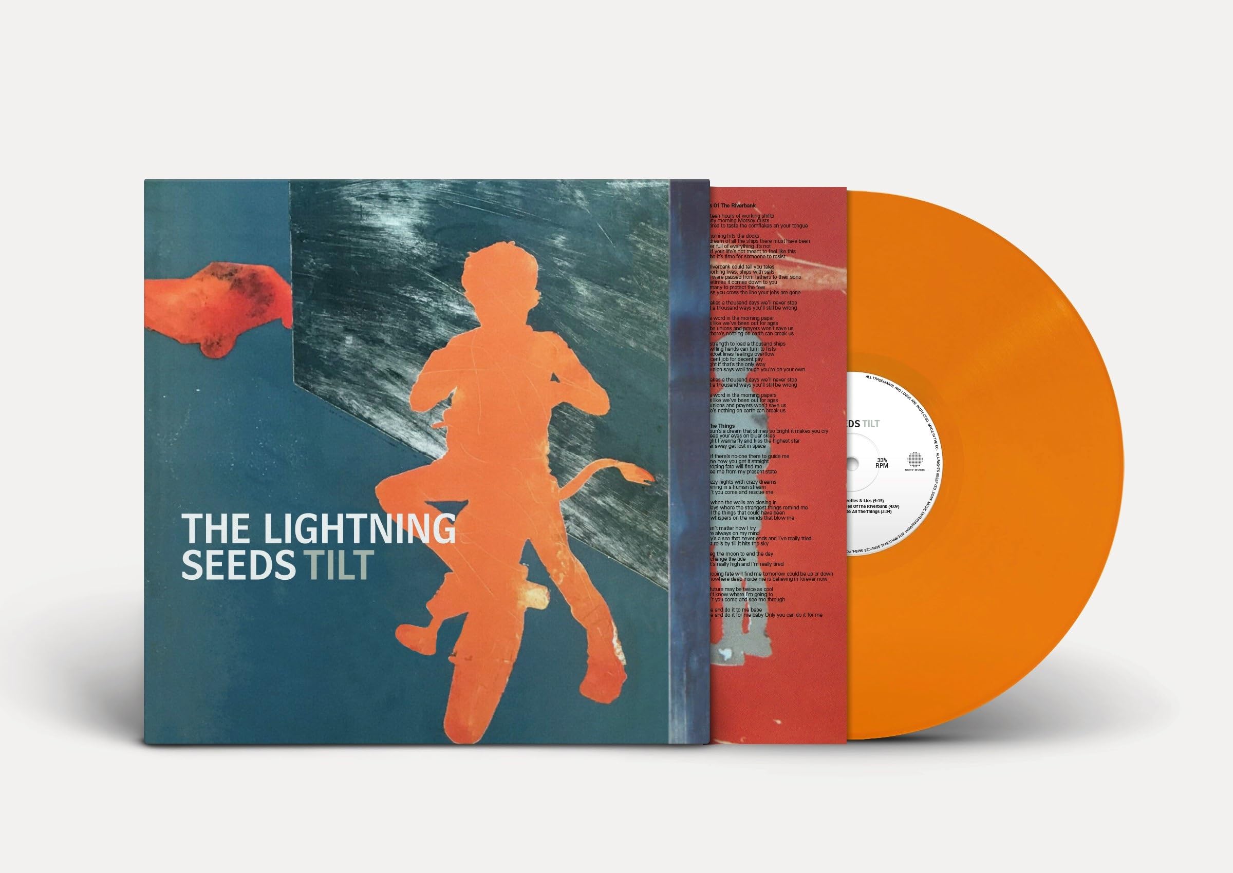 LIGHTNING SEEDS - Tilt (2024) NEW ORANGE VINYL LP. IAN BROUDIE. 1990s BRITPOP