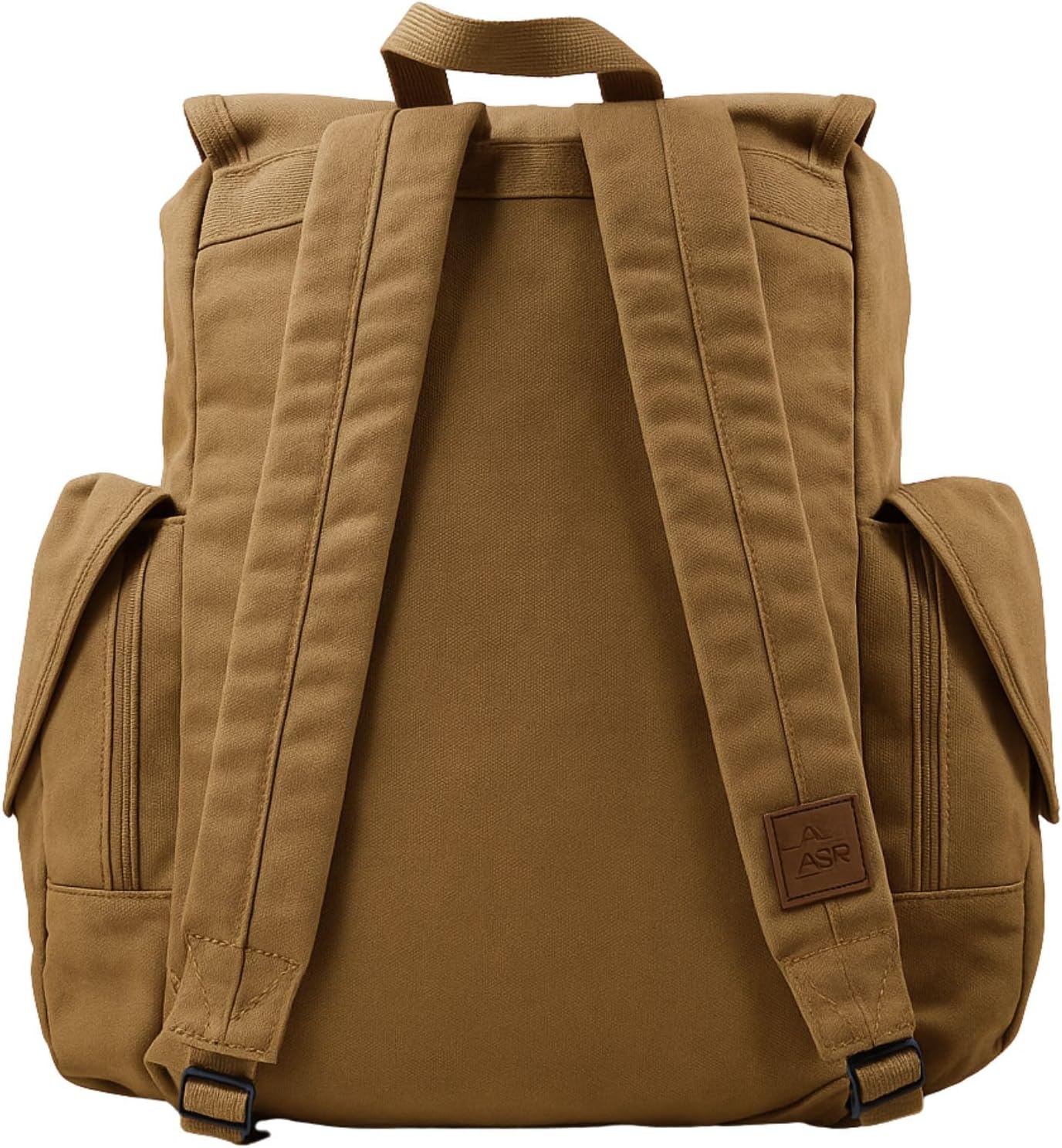 ASR Outdoor 30L Heavy Stitch Gold Panning Backpack Camping Canvas Rucksack, Khaki