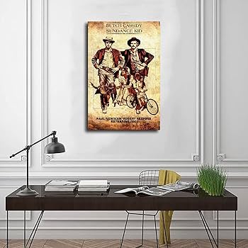 値下げ！【新品】リビングルーム装飾画 装飾画~2 Amazon｜映画ポスターブッチキャシディとサンダンスキッド1