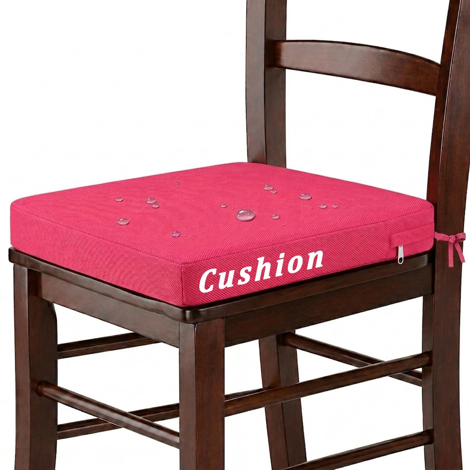 Galette de chaise extérieur imperméable rose pour sublimer vos repas sur la terrasse