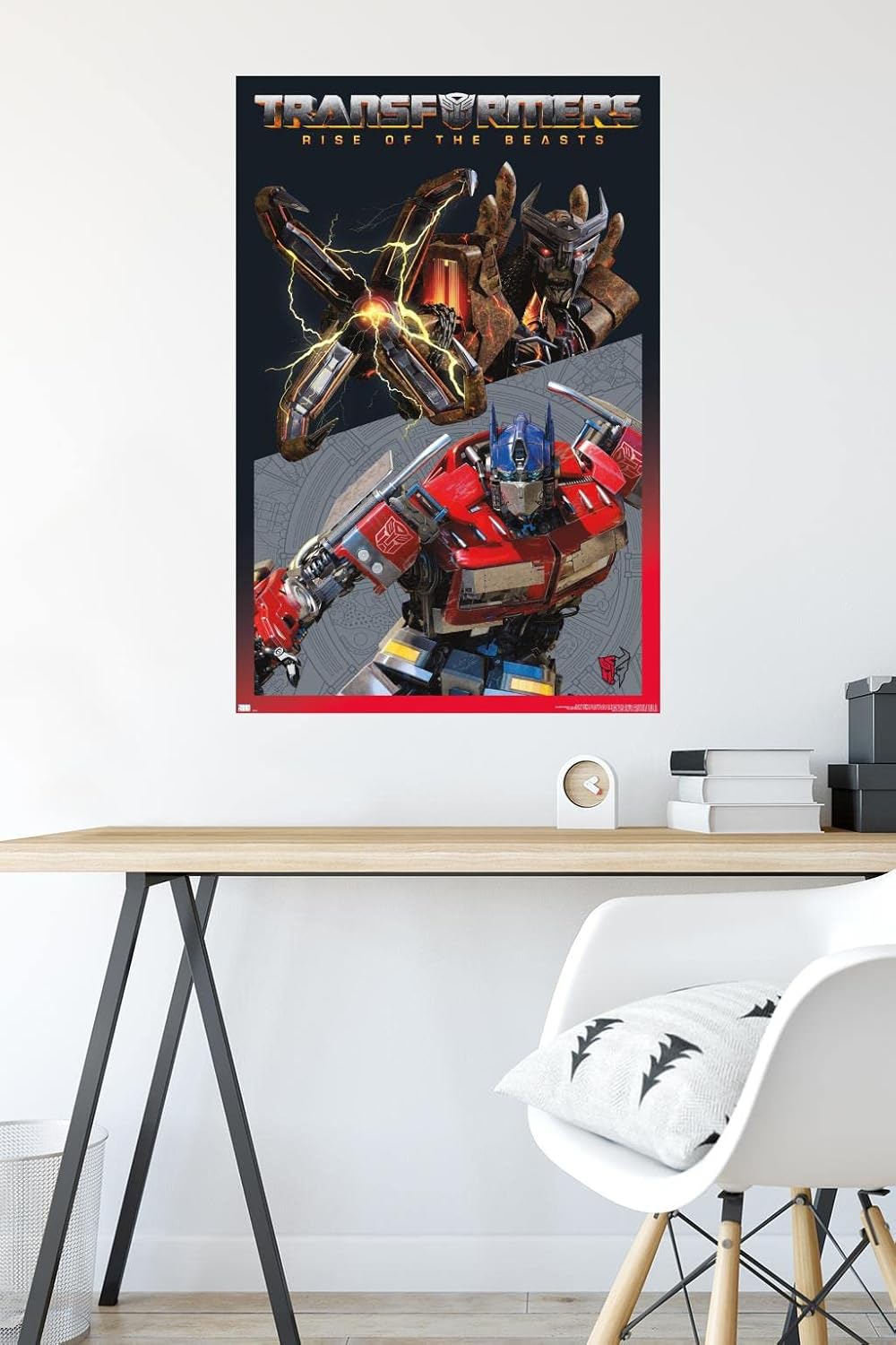 Hasbro Transformers: Rise of the Beasts - Optimus Prime vs. Scourge Wall Poster, 34L" x 22.4W", Premium Unframed Version - Image 4