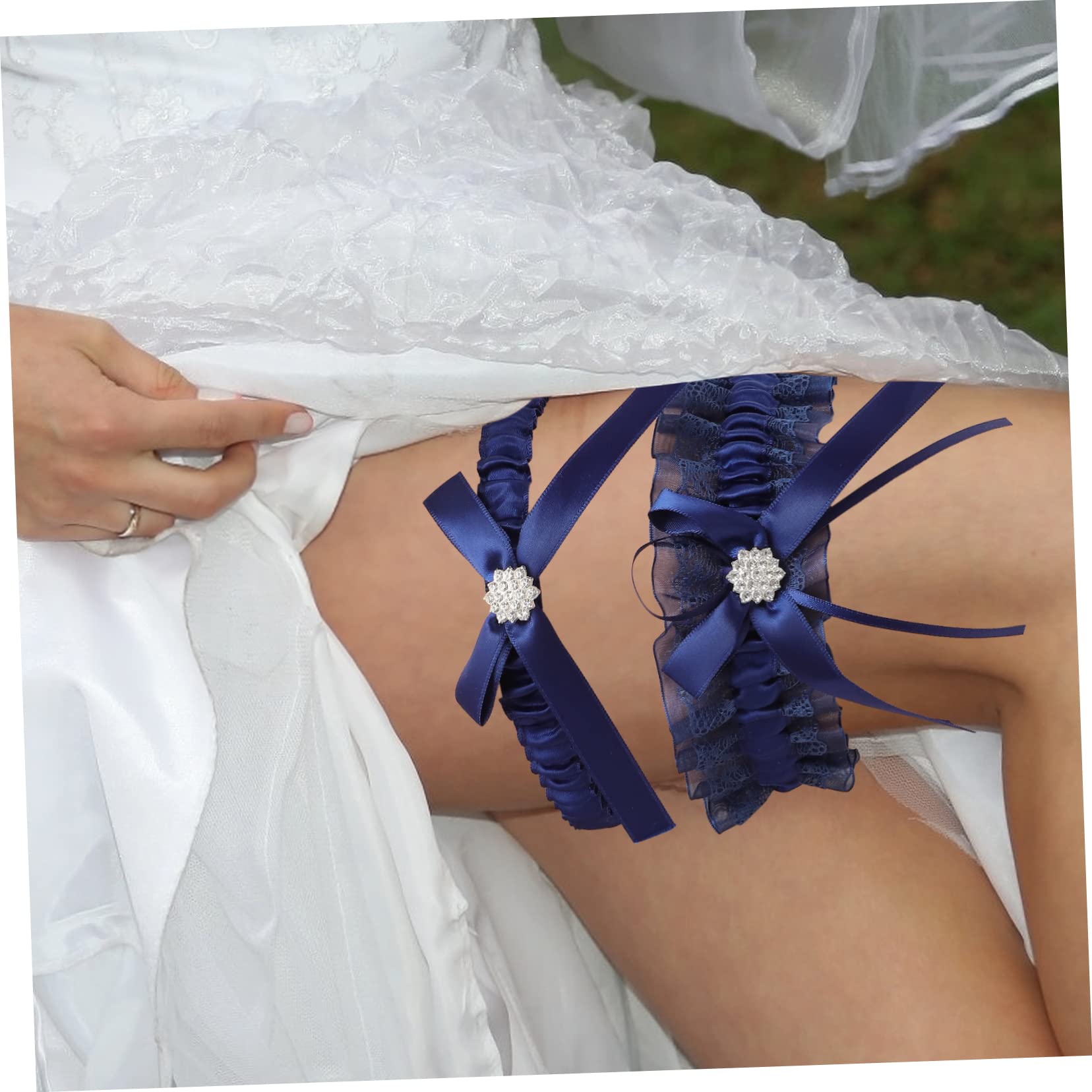 SOIMISS 10piezas Garter De Encaje Para Novia Banda De Muslo Elegante Para Boda Accesorio De Lencería Fina Para Vestidos De Novia y Celebraciones