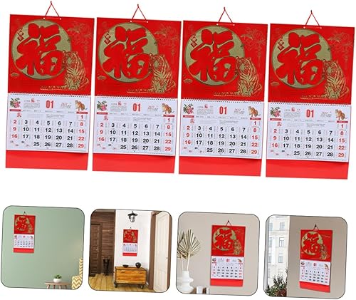 Miniatura 8 de Tofficu 2022 Poster Calendar Office Calendar 8 Pcs Calendar New Year 2022 Christmas Calender Gift Office Paper Assorted Color Calendar Wall Hanging