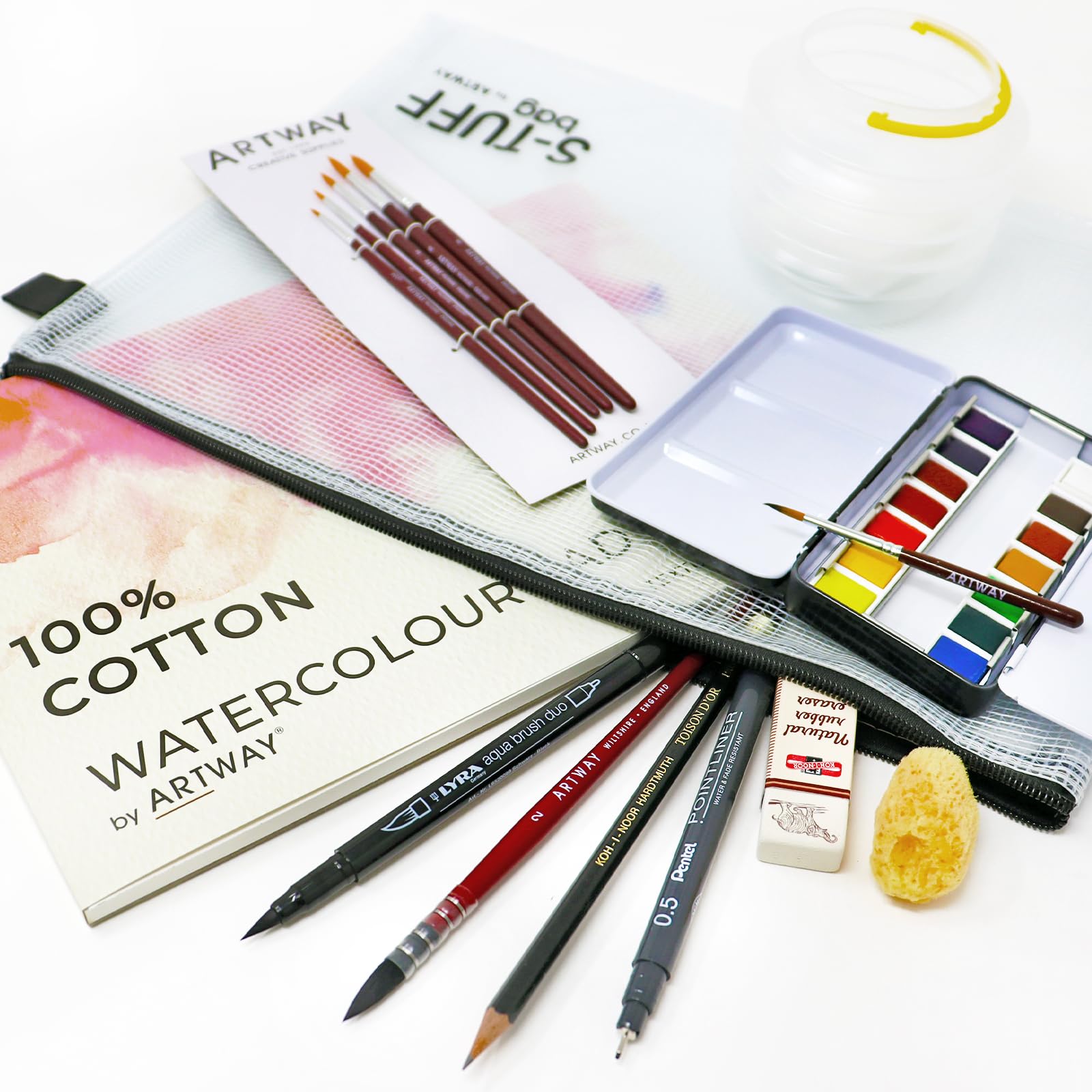 Aquarelle Artway kit d'art plastique complet pour le dessin et la peinture