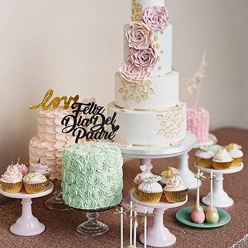 Miniatura 4 de 1 paquete de decoración para tartas con purpurina para el Día del Padre, decoración de pasteles para el Día del Padre, decoración de pasteles para