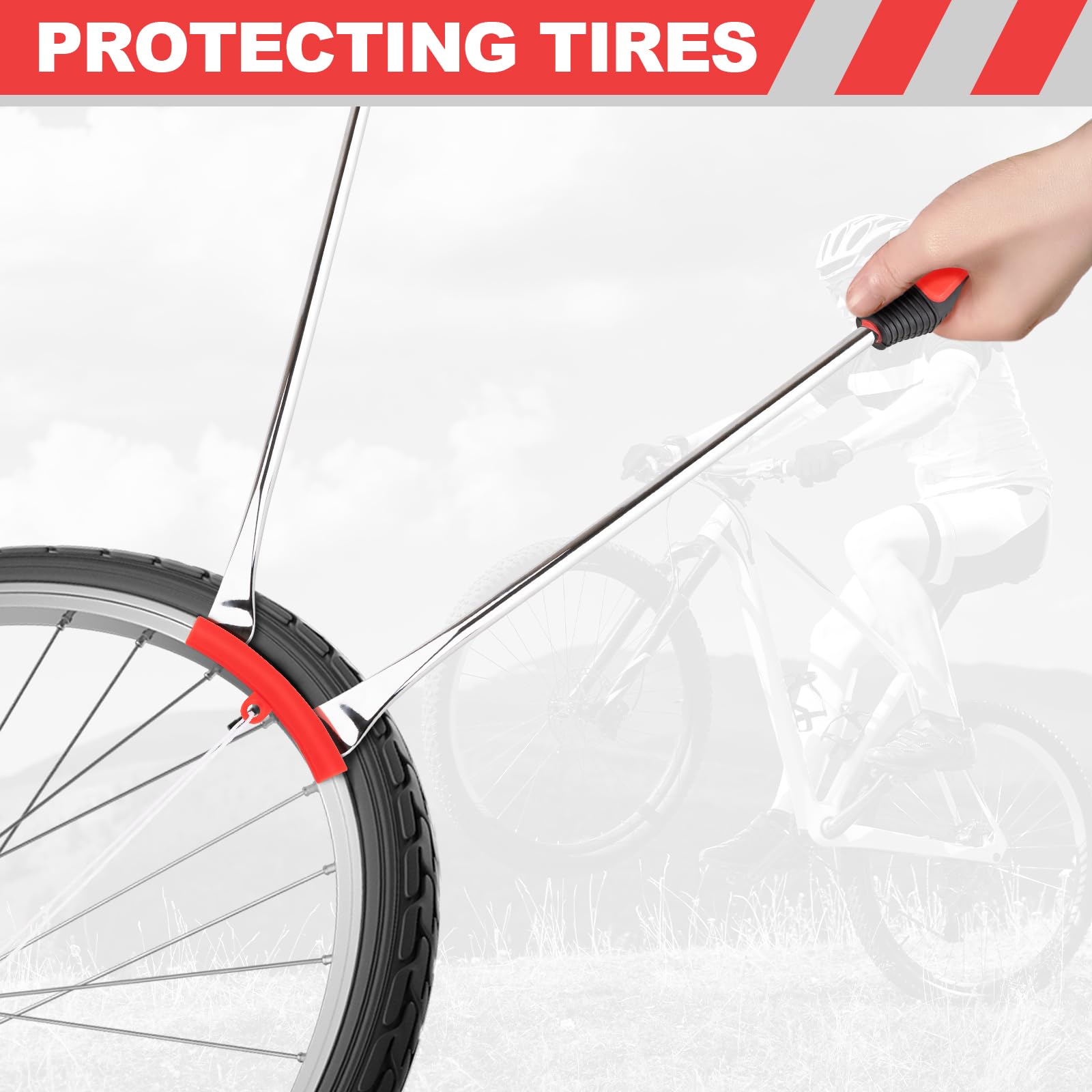 15 Tire Spoons Kit Tire Changing Tool for Motorcycles Dirt Bikes Lawn Mowers and More 29PCS Tire Removal — view 6