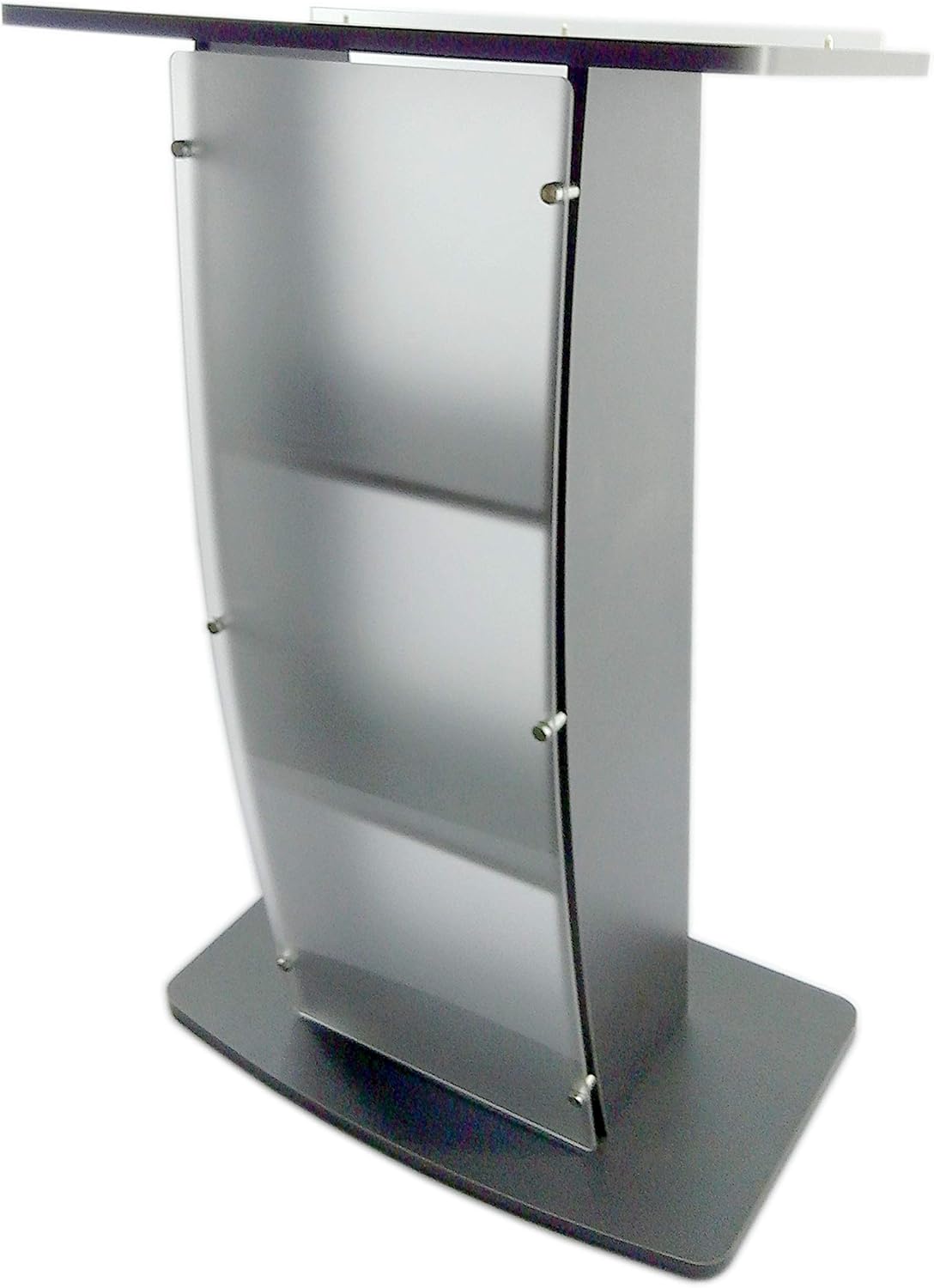 FixtureDisplays® 44.3" Tall Podium for Floor, Curved