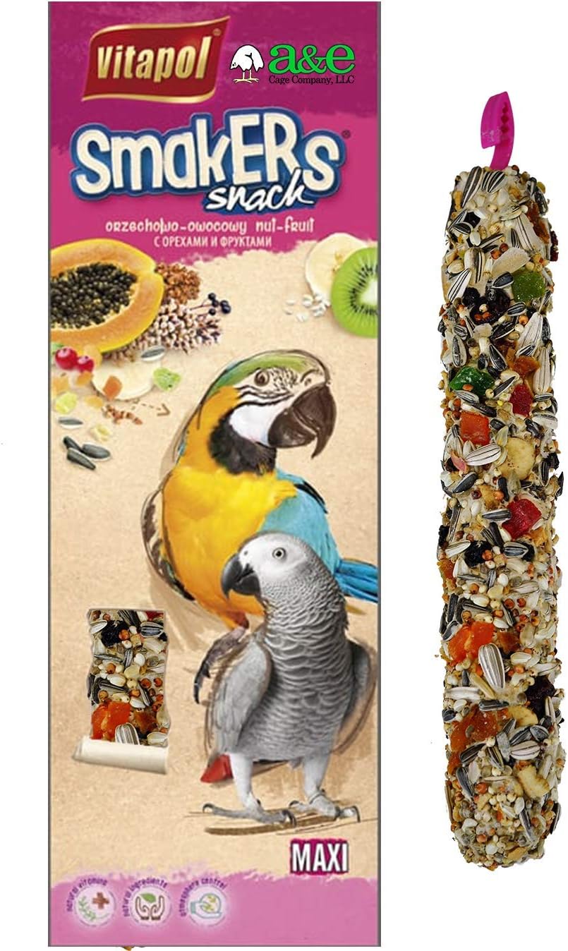 A&E Cage Co. Smakers Treat Sticks, Parakeet, 3 in 1 Mix Pack, 3 Pk : Everything Else