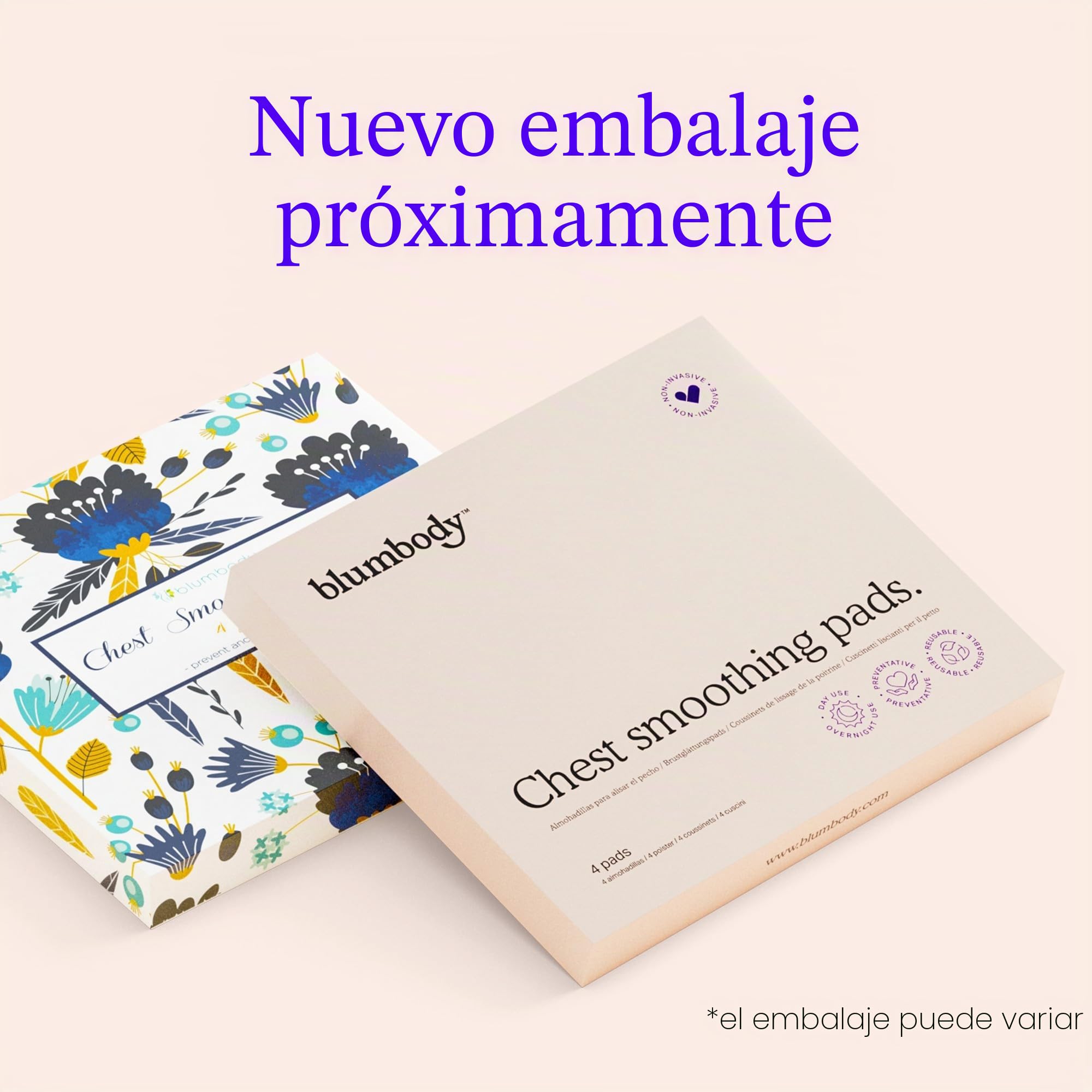 Almohadilla Antiarrugas para Escote - Silicona Reutilizable para Arrugas del Pecho - Prevenir y Eliminar Arrugas de Piel - Reafirmante, Tonificante, Más Natural Alternativa al Botox (Para 2 mes)